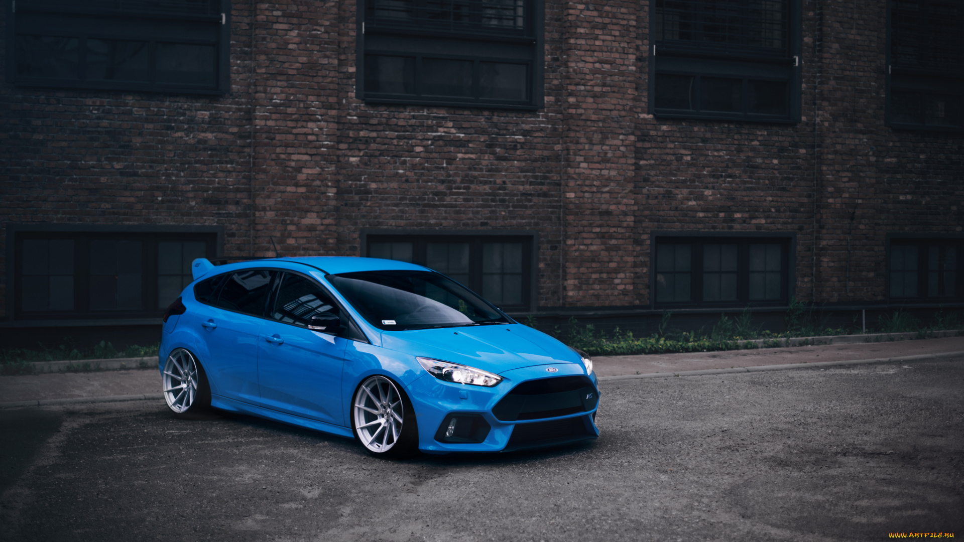 ford, focus, rs, автомобили, ford, focus, rs, blue, front, wheels, stance