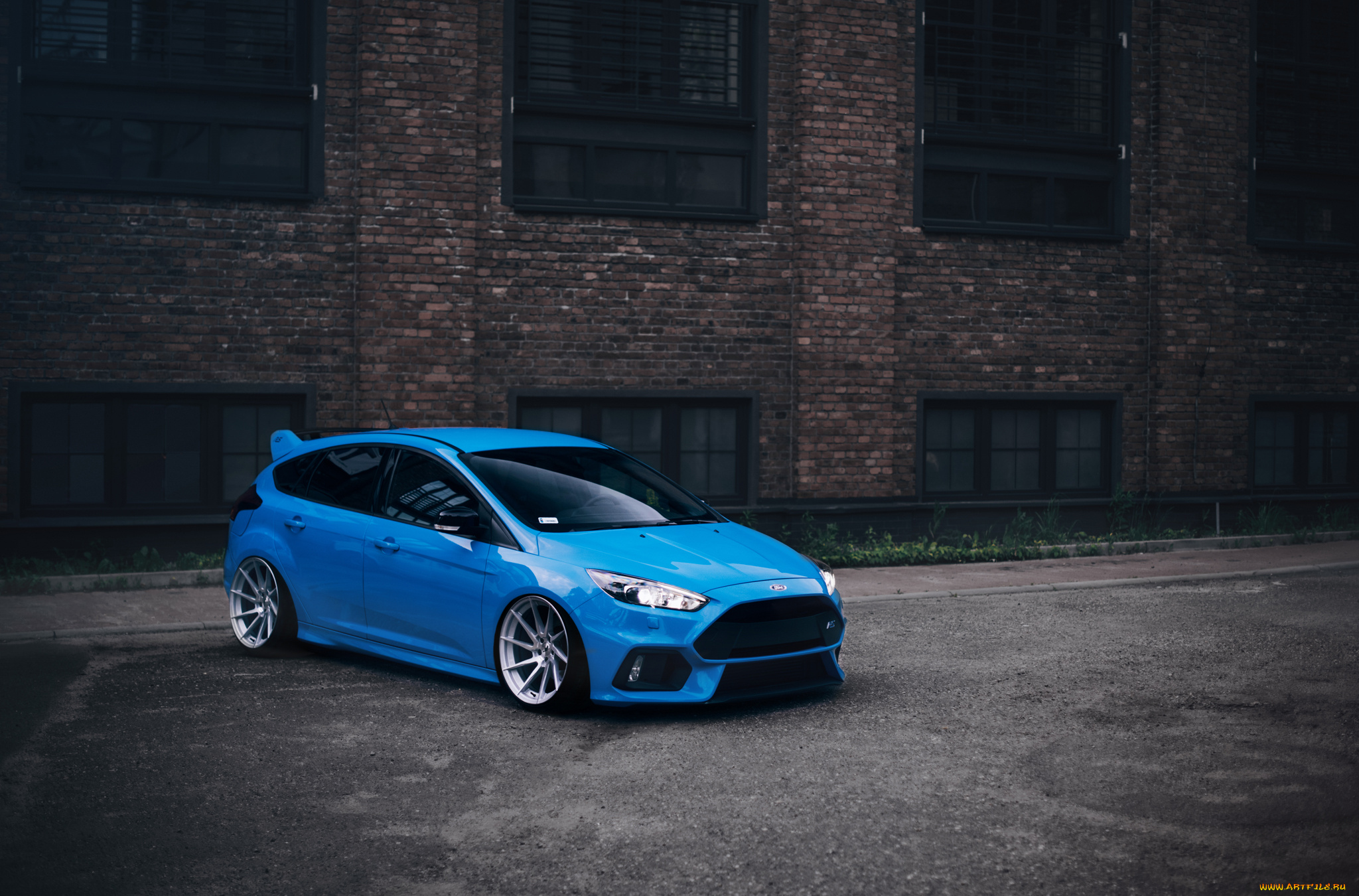 ford, focus, rs, автомобили, ford, focus, rs, blue, front, wheels, stance