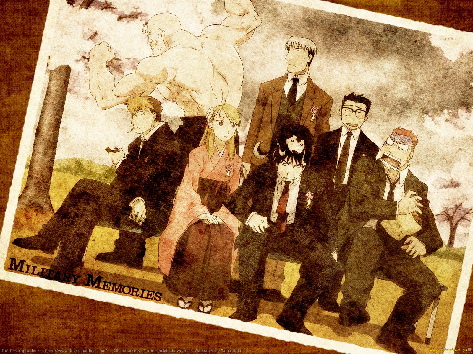 аниме, fullmetal, alchemist, hawkeye, mustang, hayate, havoc, breda, falman, fuery, armstrong, military, военные, алхимик