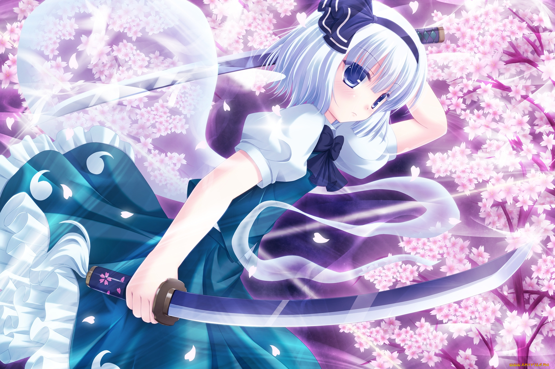 konpaku, youmu, аниме, touhou