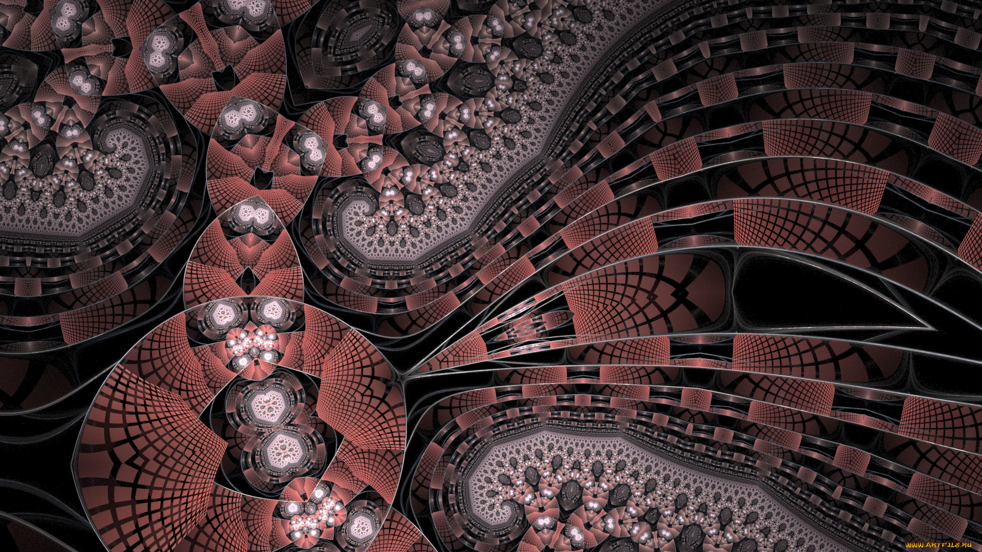 3д, графика, fractal, , фракталы, узор, цвета, фон