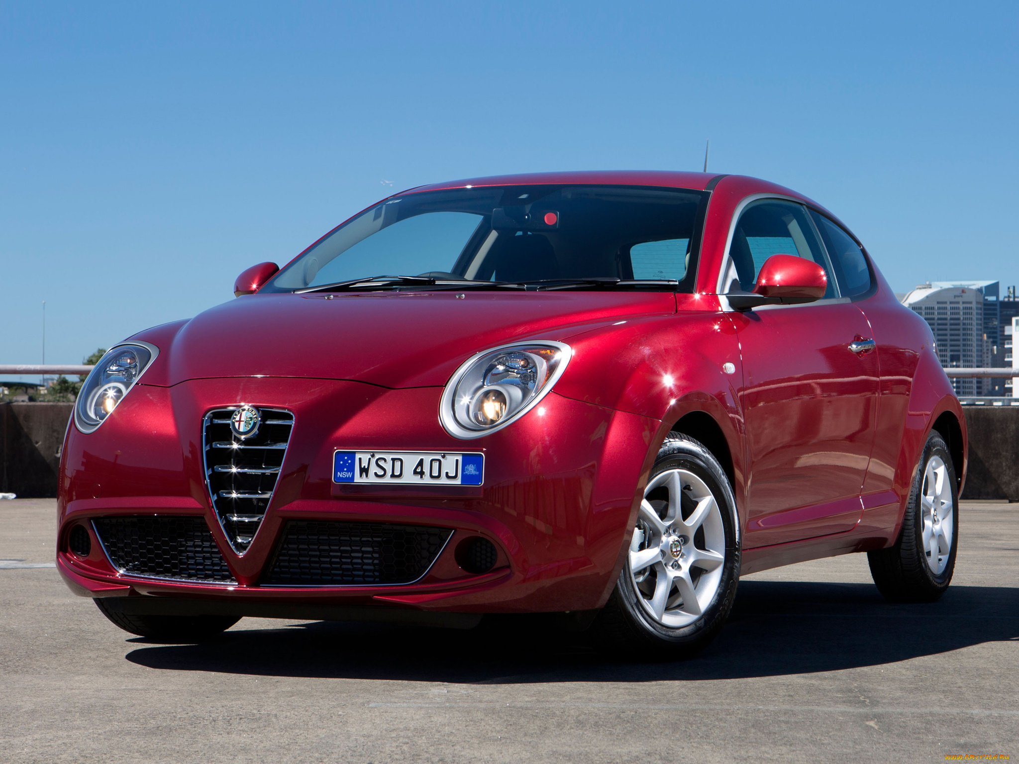 автомобили, alfa, romeo, alfa, romeo, mito, au-spec, 955, 2014, красный