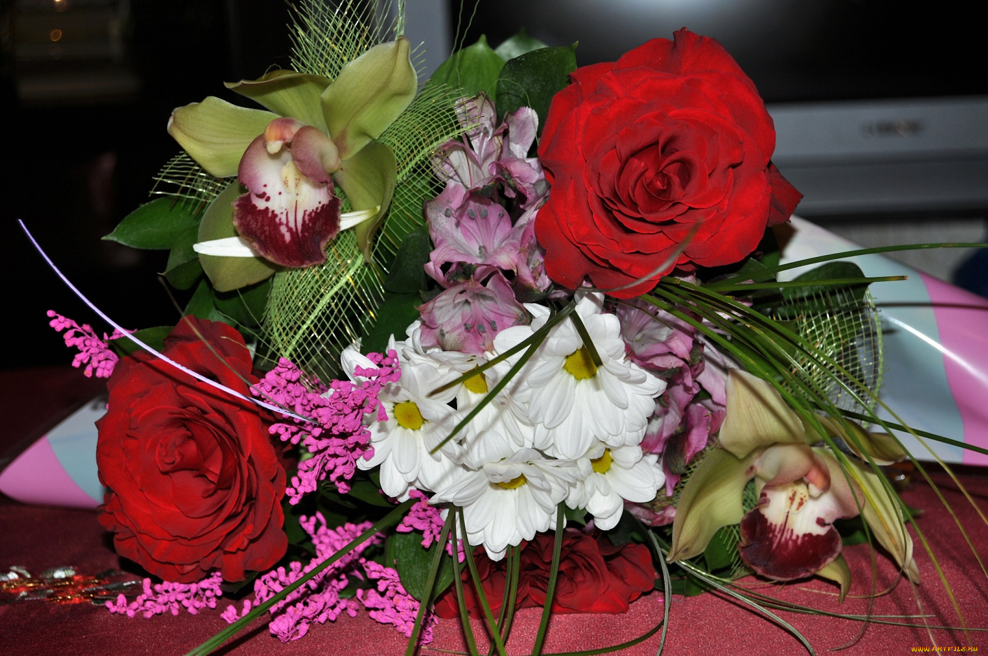 цветы, букеты, , композиции, орхидеи, розы, букет
