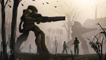 Картинка фэнтези роботы +киборги +механизмы солдат оружие будущее механоид робот