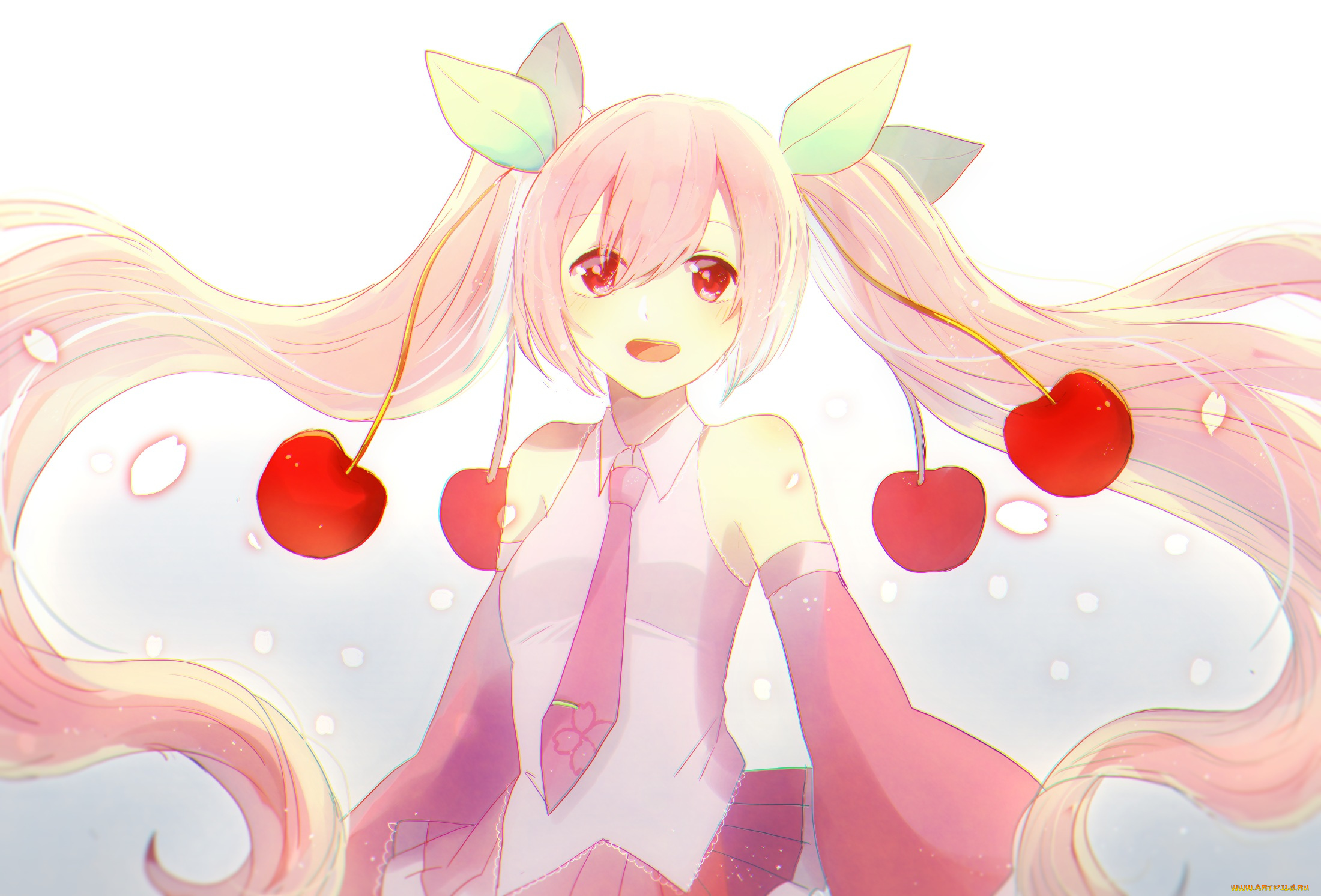 аниме, vocaloid, hatsune, miku, sakura