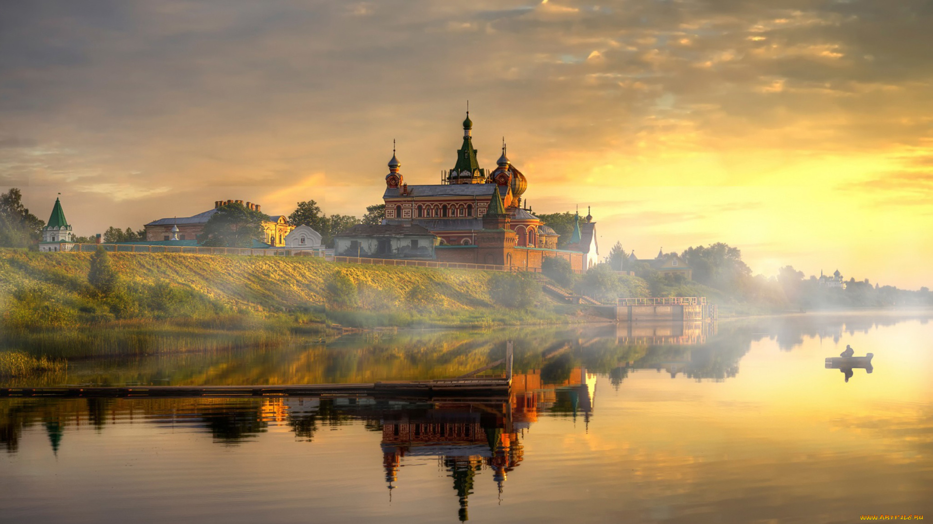 старая, ладога, города, -, православные, церкви, , монастыри, река, старая, ладога, церковь, храм, купола