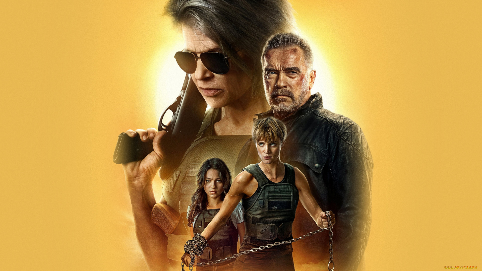 terminator, , dark, fate, , 2019, кино, фильмы, терминатор, темные, судьбы, фантастика, боевик, линда, хэмилтон, арнольд, шварценеггер, mackenzie, davis, natalia, reyes, постер