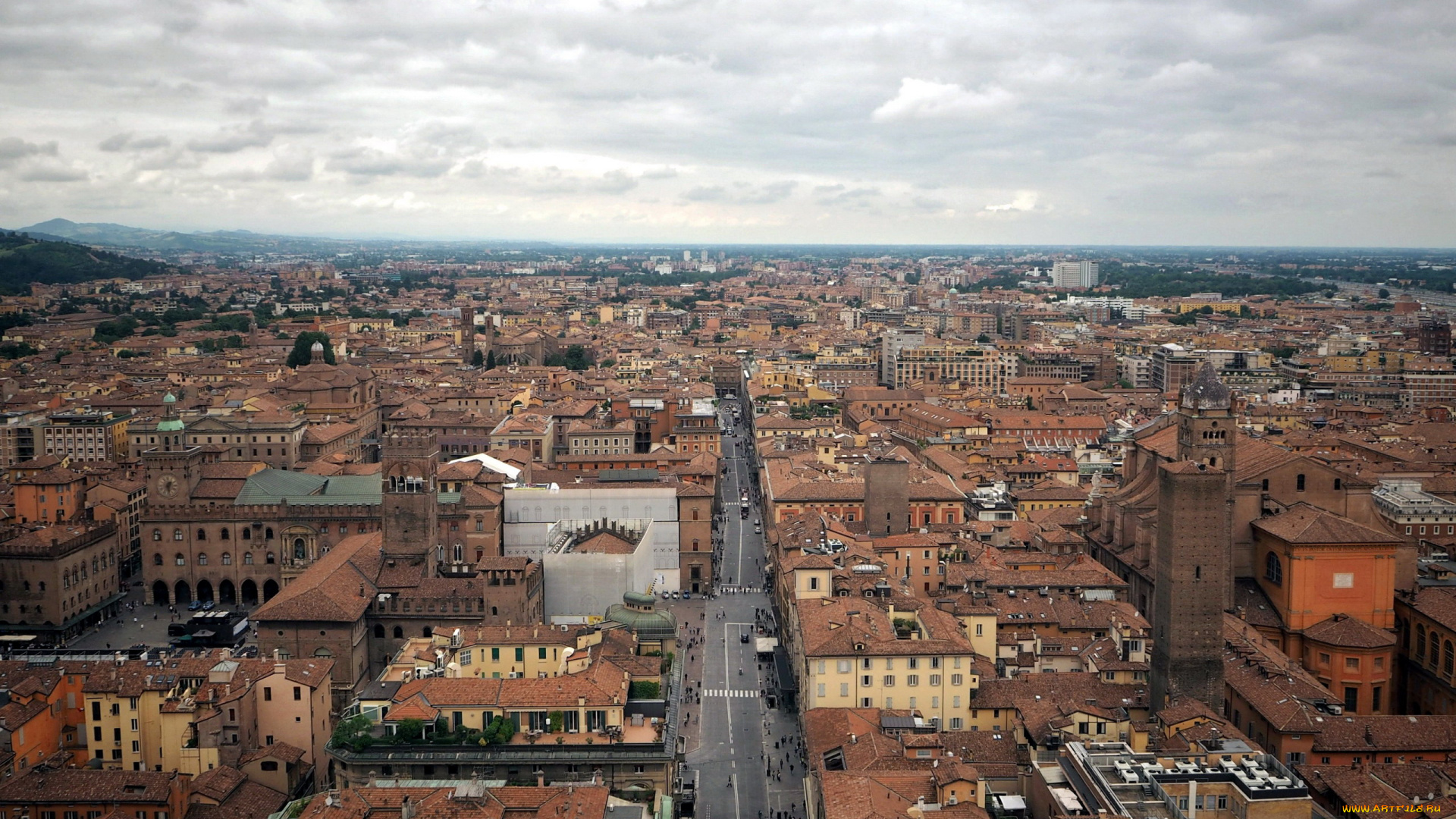 bologna, italy, города, -, панорамы