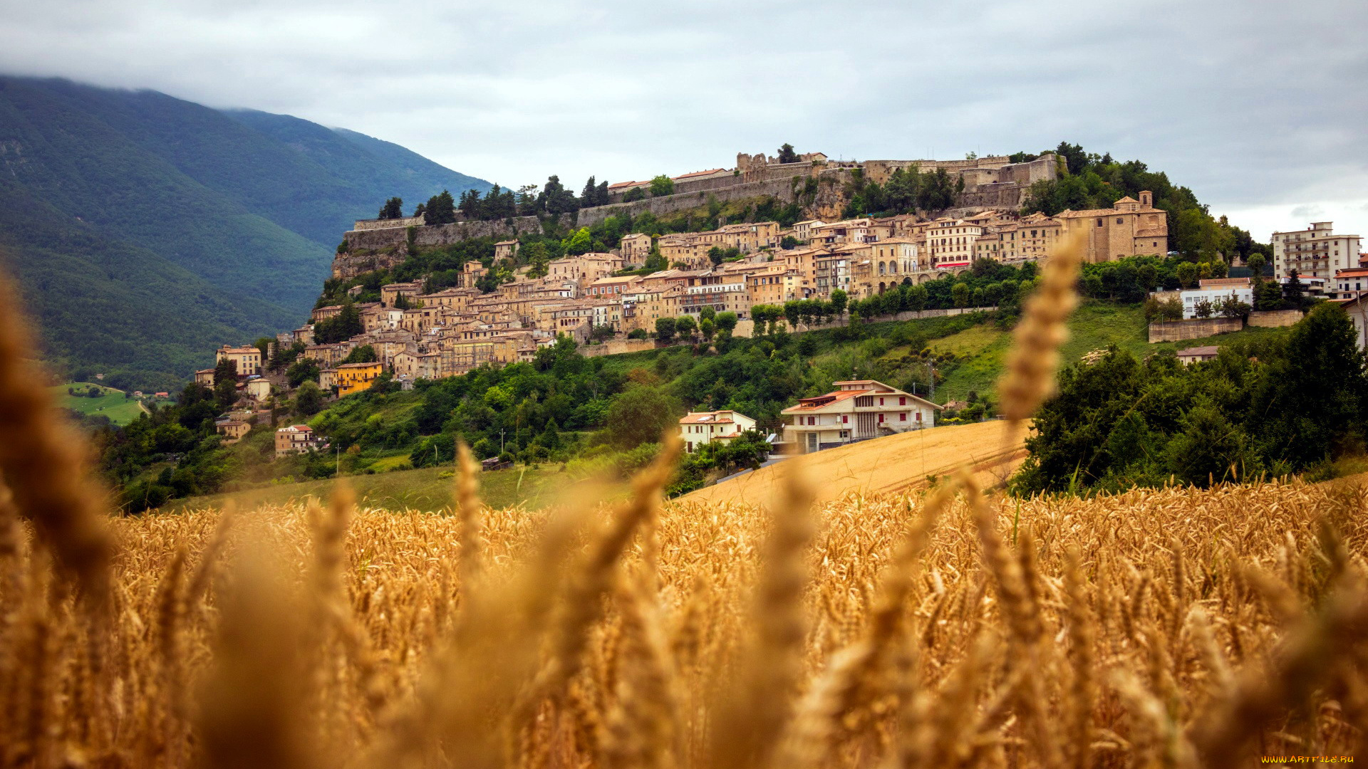 civitella, del, tronto, italy, города, -, панорамы, civitella, del, tronto