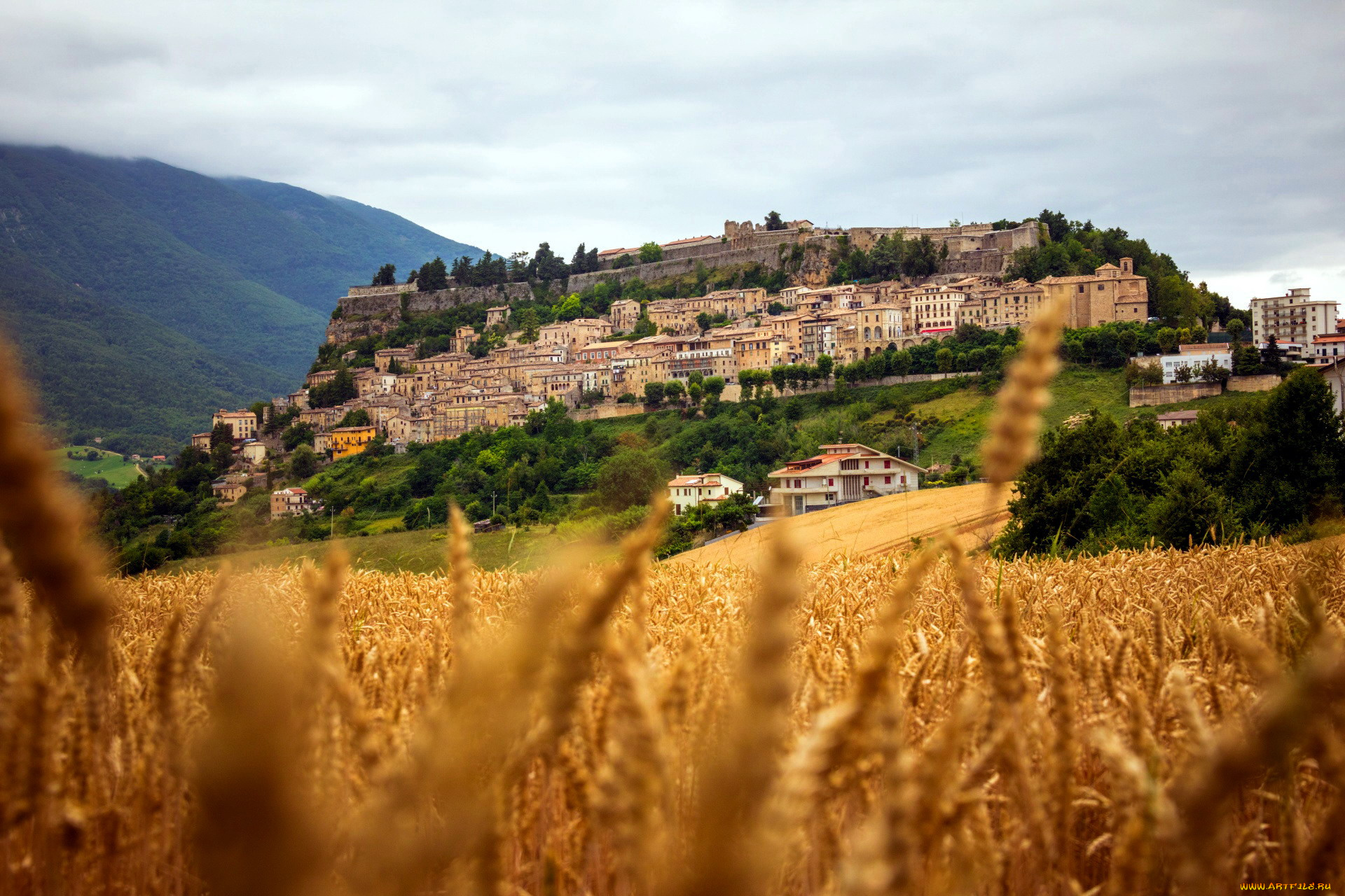 civitella, del, tronto, italy, города, -, панорамы, civitella, del, tronto