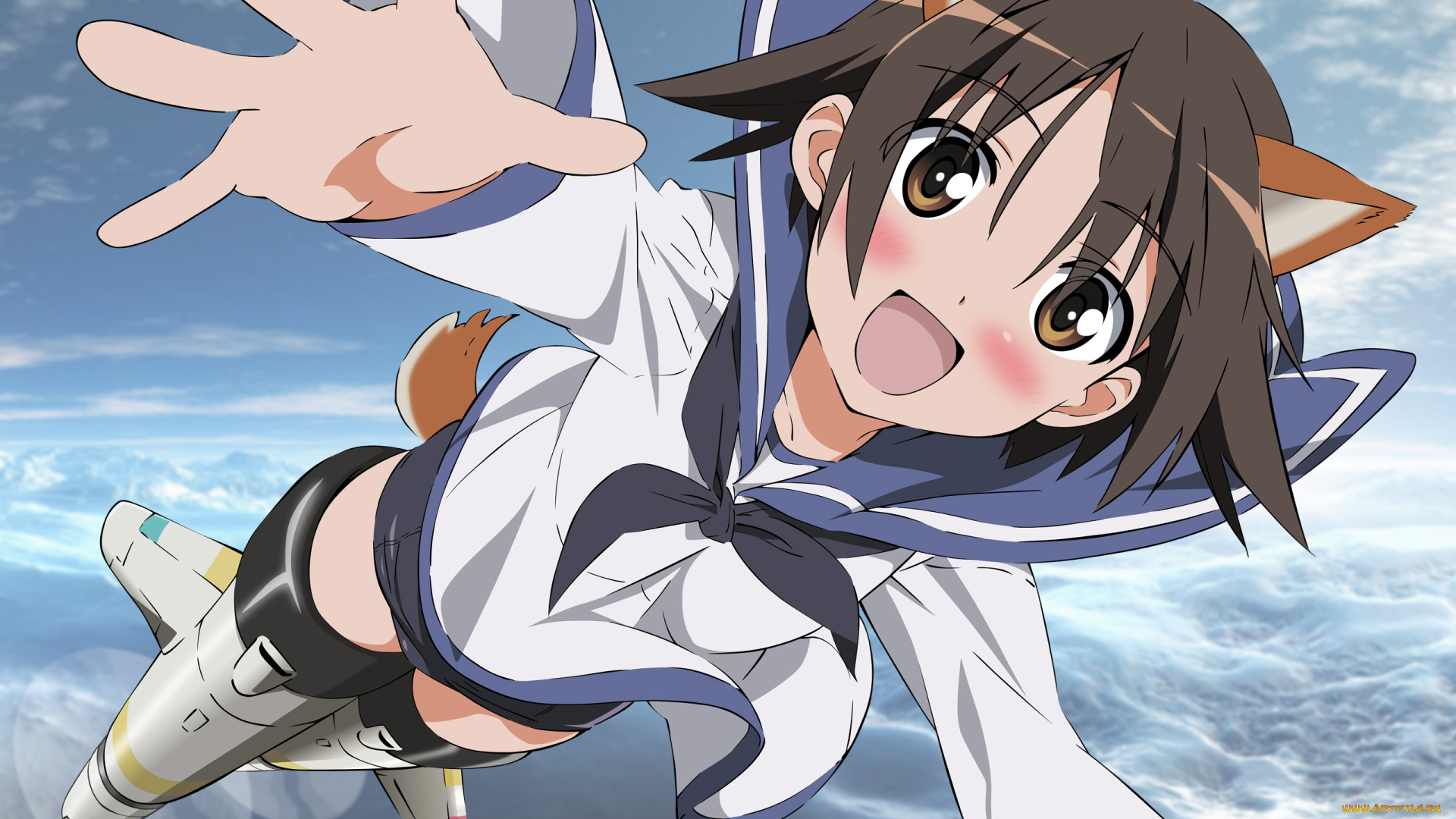 аниме, strike, witches