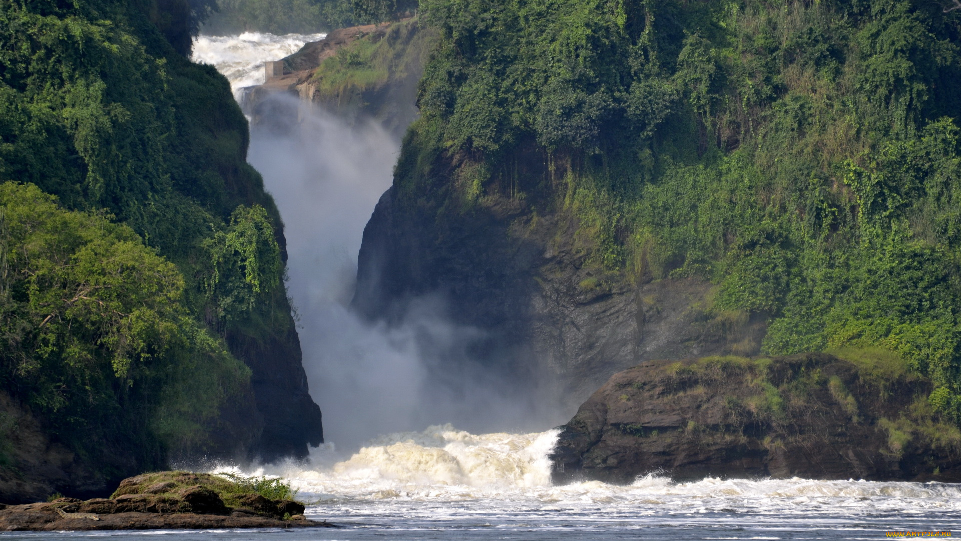 природа, водопады, africa, murchison, falls, national, park, uganda