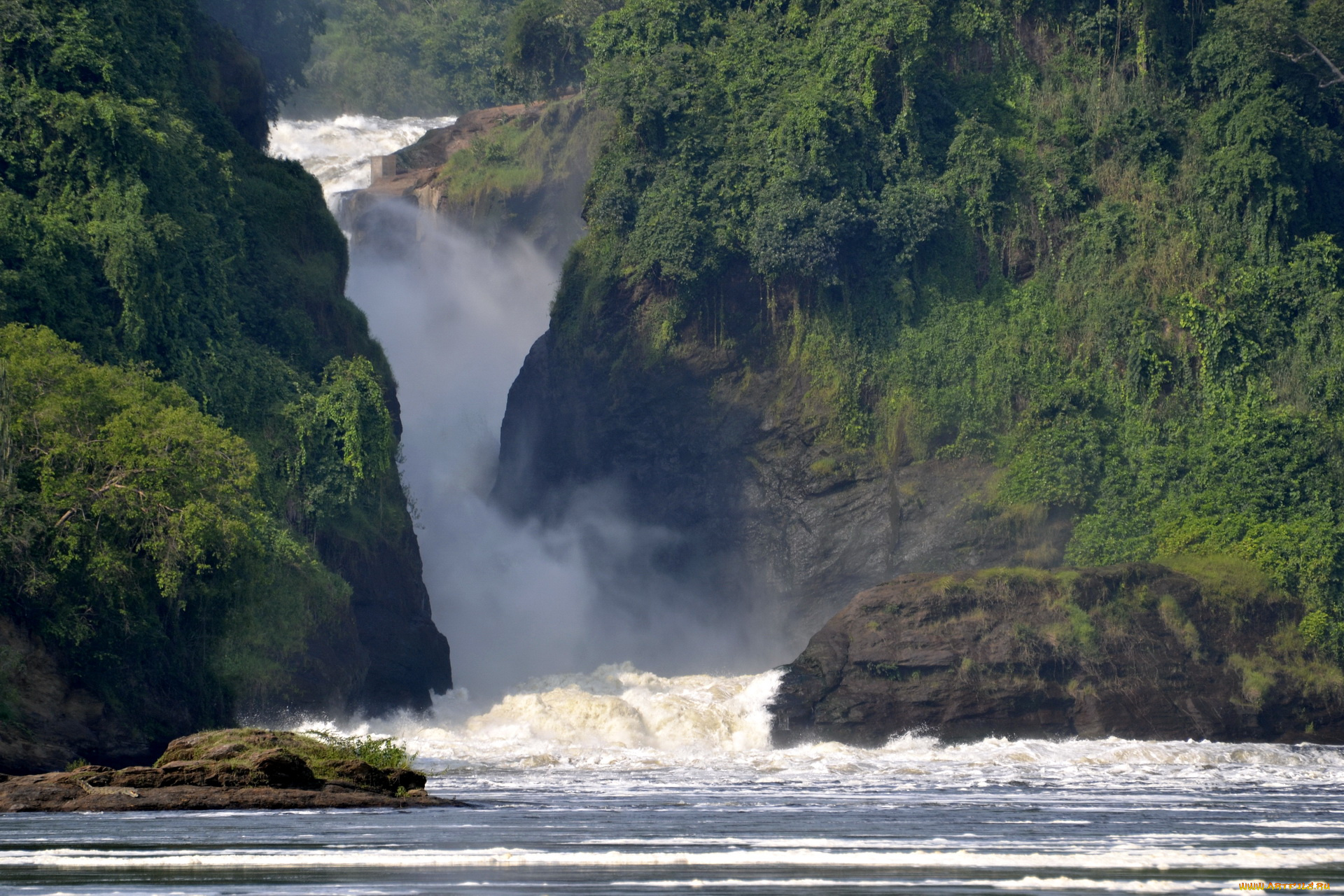 природа, водопады, africa, murchison, falls, national, park, uganda