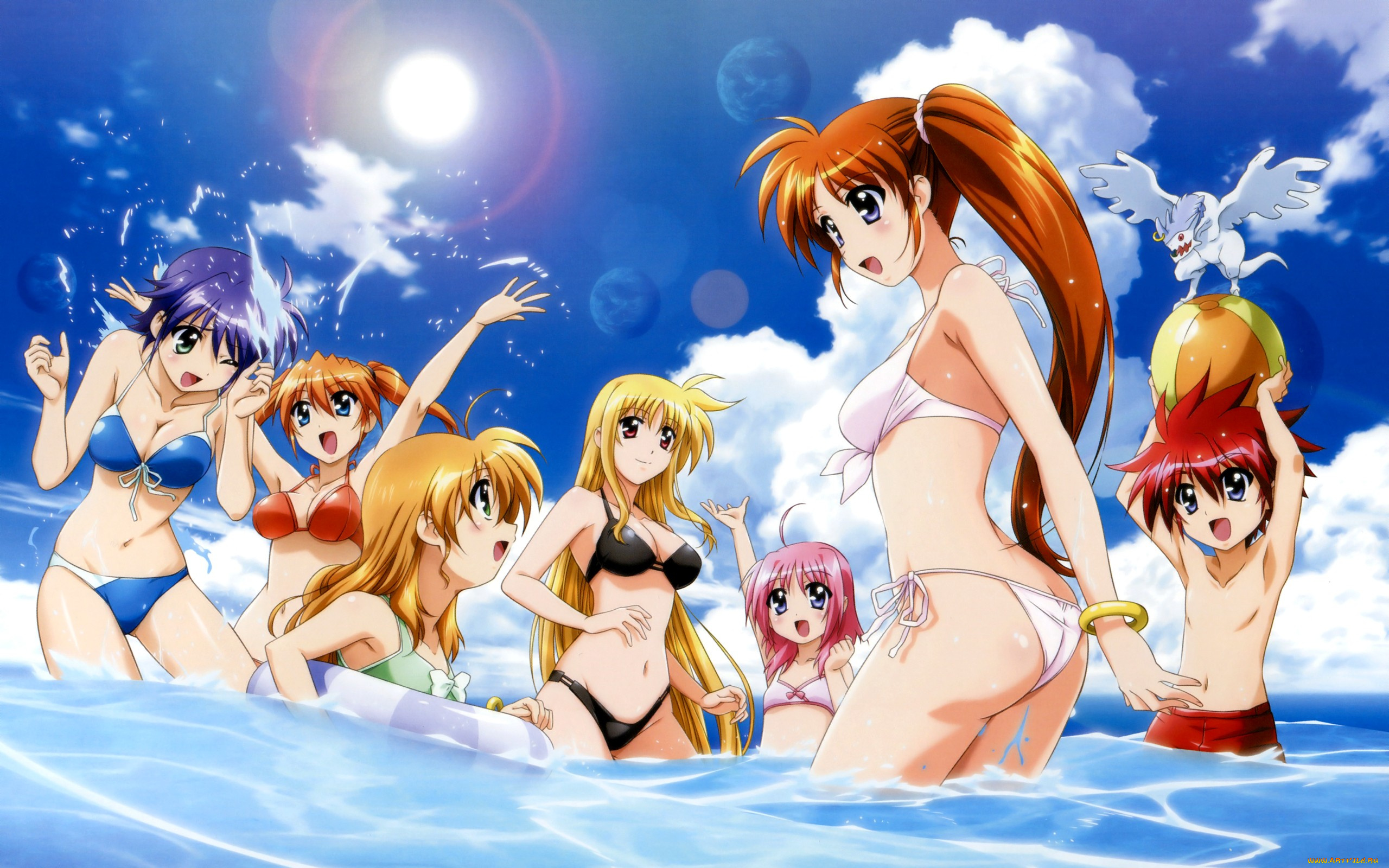 аниме, mahou, shoujo, lyrical, nanoha, й, ц, у, к, ен, г, ш, щ, з, х, ф, ы, в, а, п