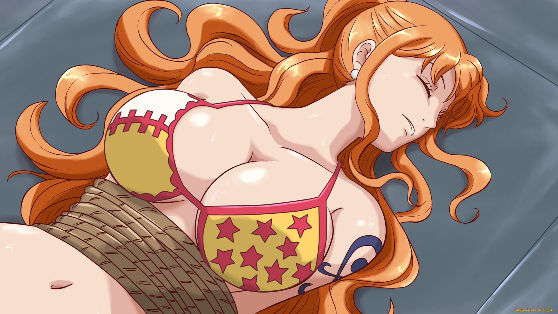 аниме, one, piece, nami