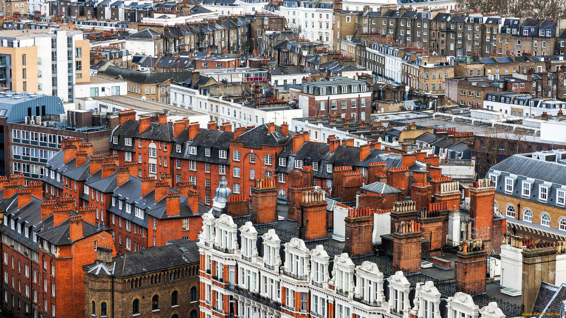 london, england, города, лондон, великобритания, панорама, здания, крыши