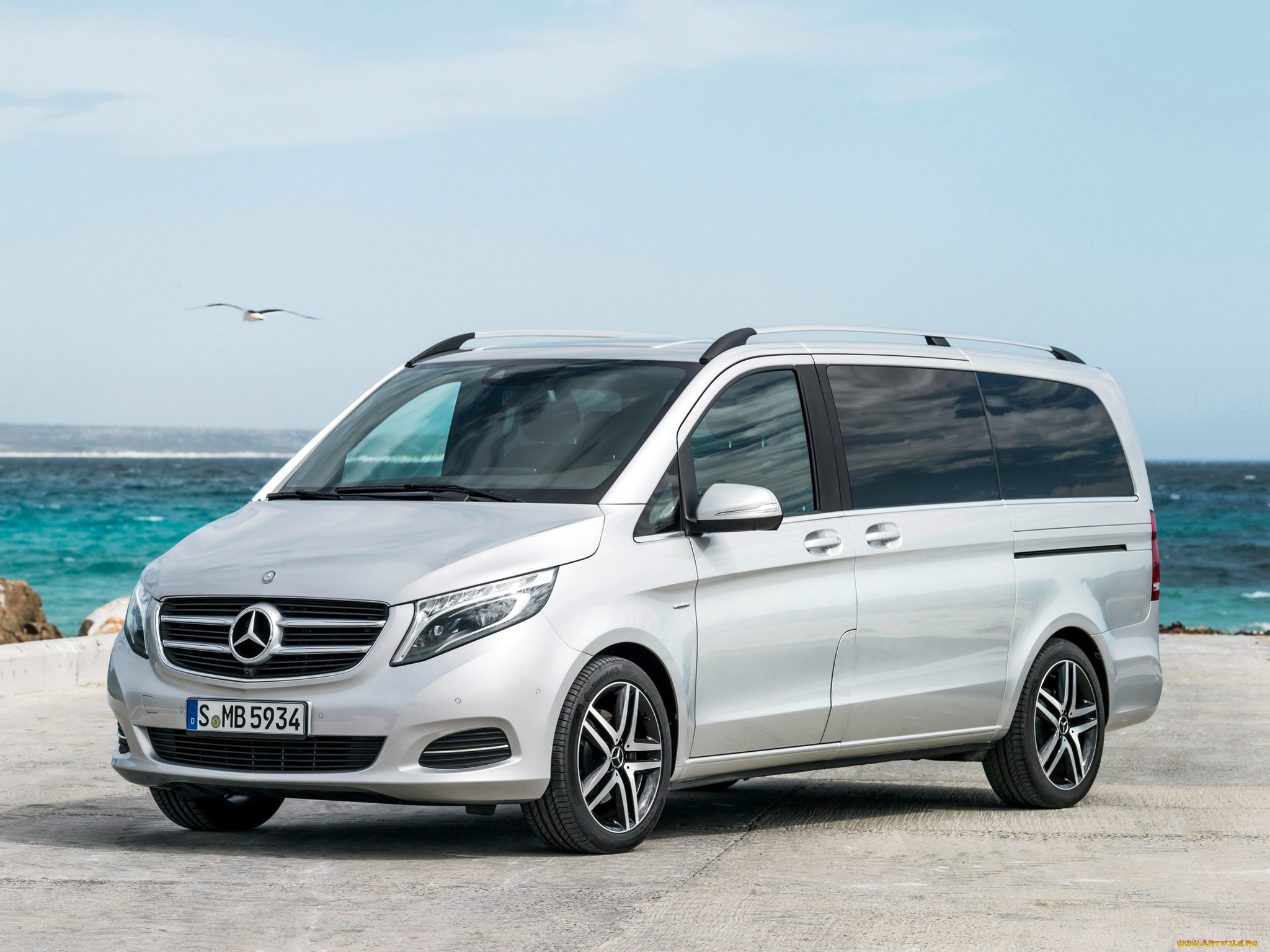 автомобили, mercedes-benz, 2014, line, v, 250, bluetec, avantgarde, светлый