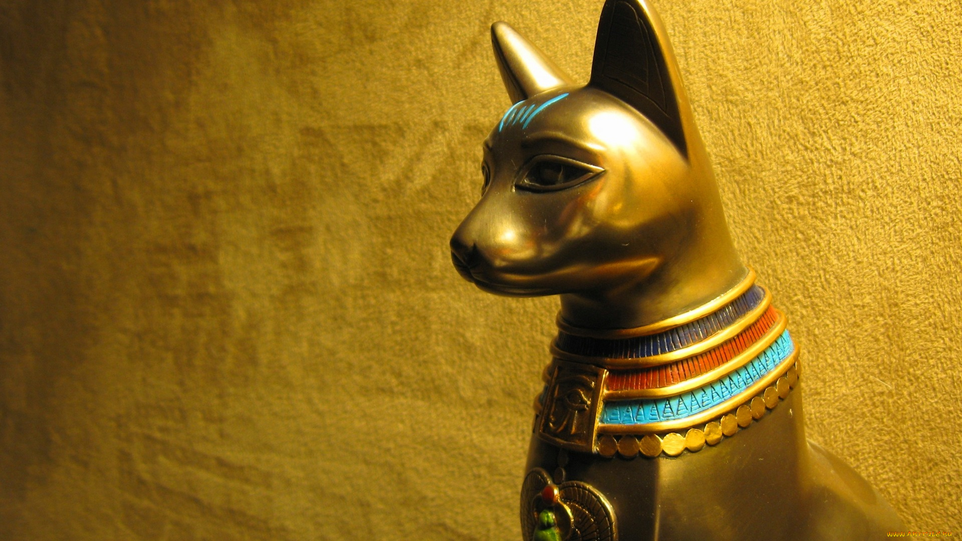 разное, рельефы, , статуи, , музейные, экспонаты, бастет, культ, золотая, статуя, египет, кошка
