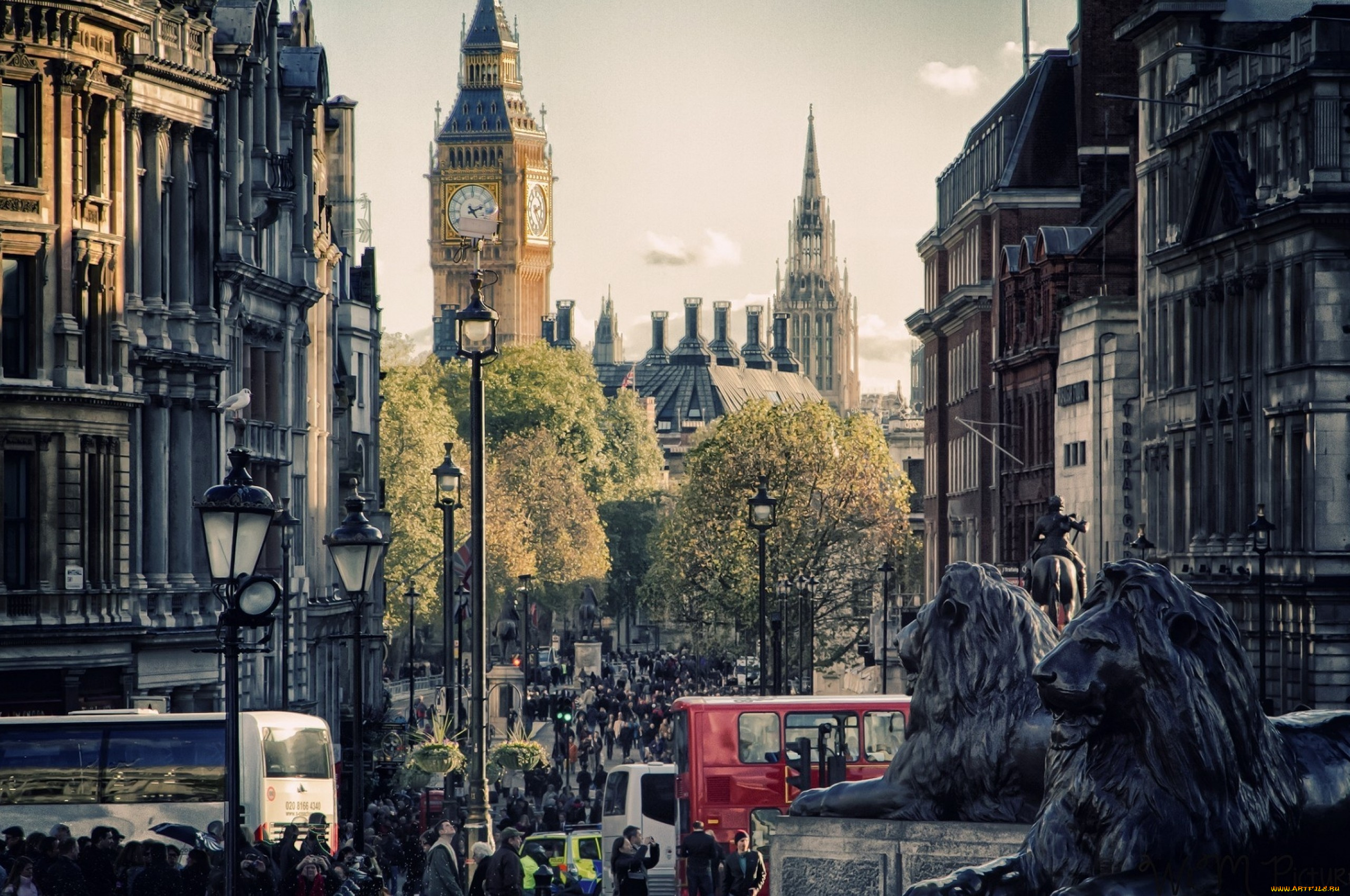 лондон, города, лондон, , великобритания, биг-бен, архитектура, улица