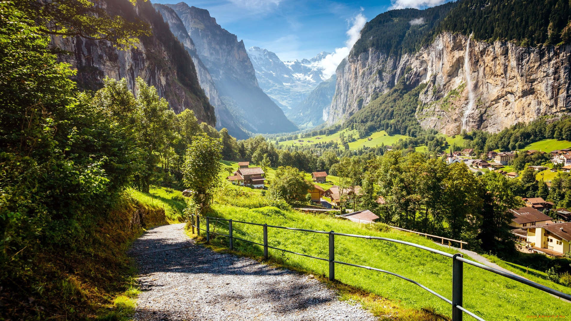 lauterbrunnen, switzerland, города, -, панорамы