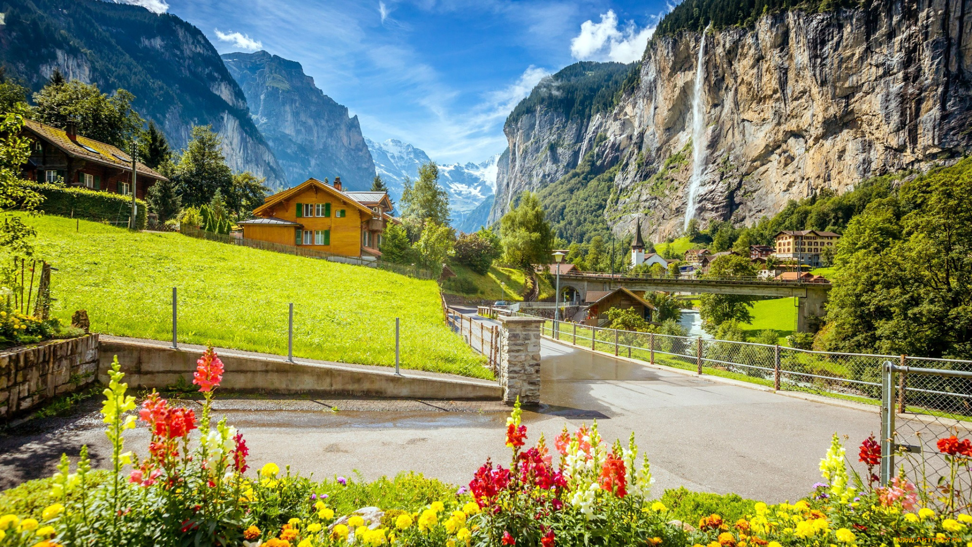 lauterbrunnen, switzerland, города, -, улицы, , площади, , набережные