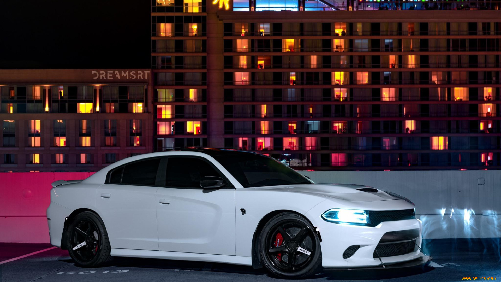 автомобили, dodge, charger, night, srt, hellcat