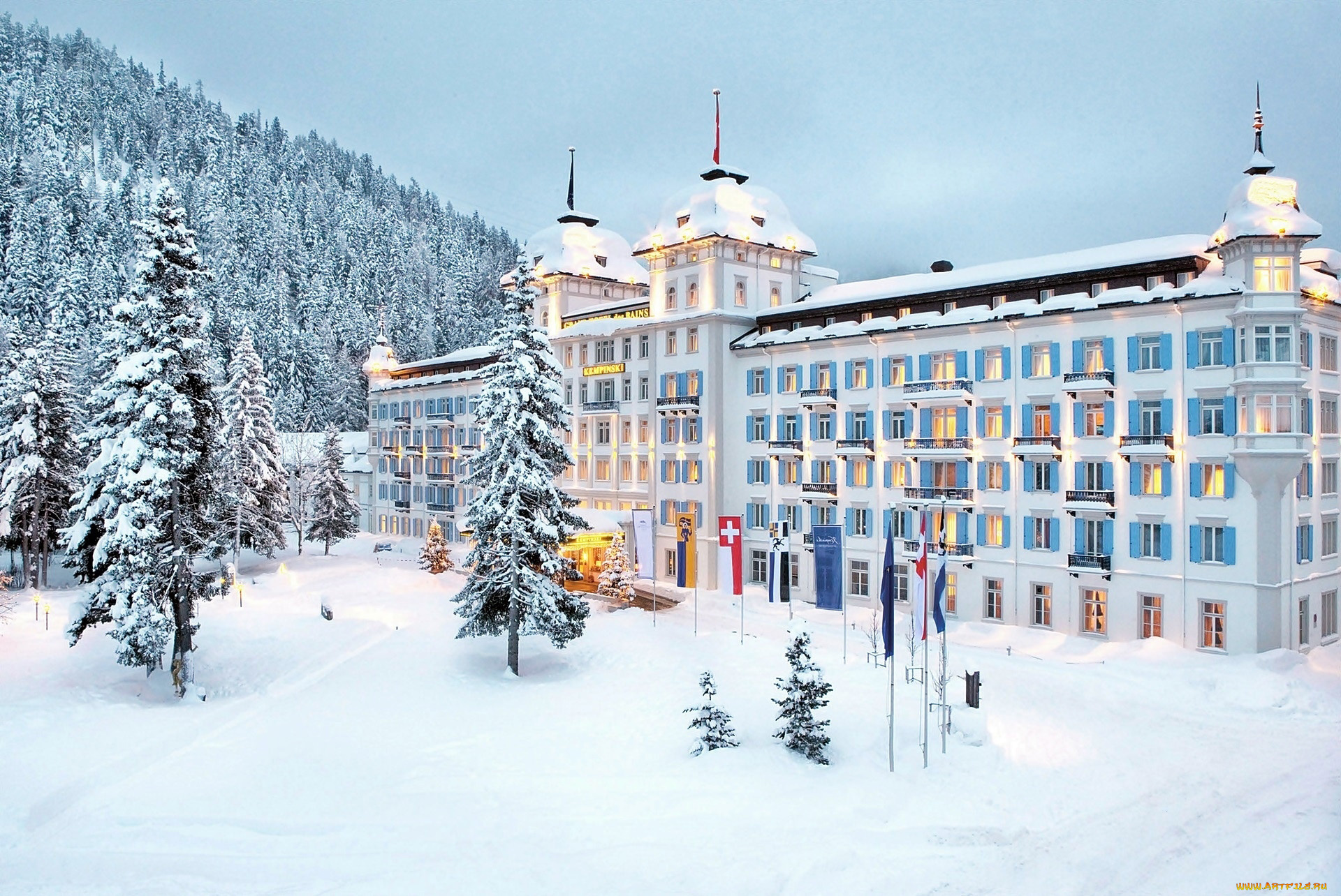 st, moritz, switzerland, города, -, здания, , дома, st, moritz