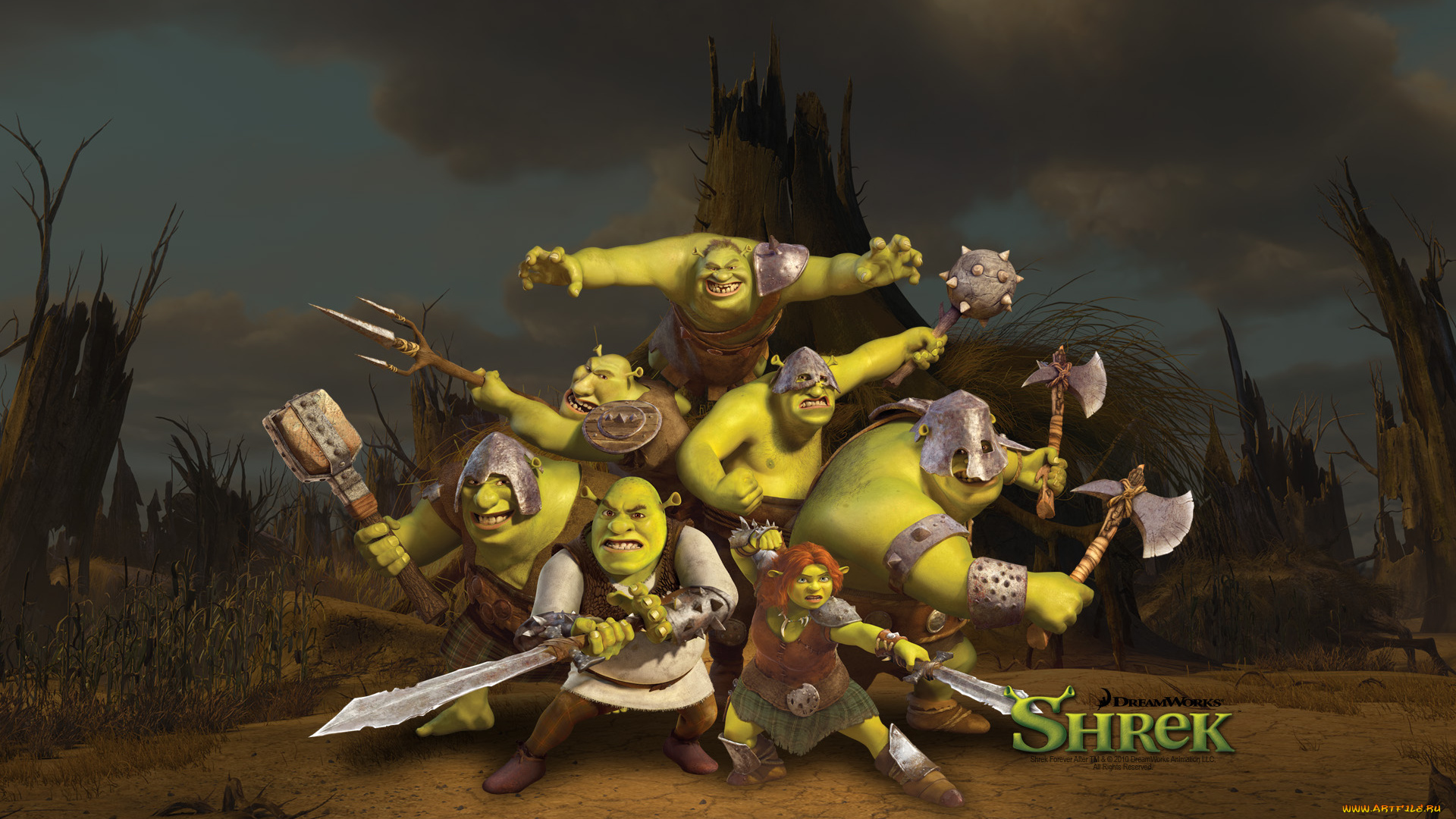 мультфильмы, shrek, forever, after