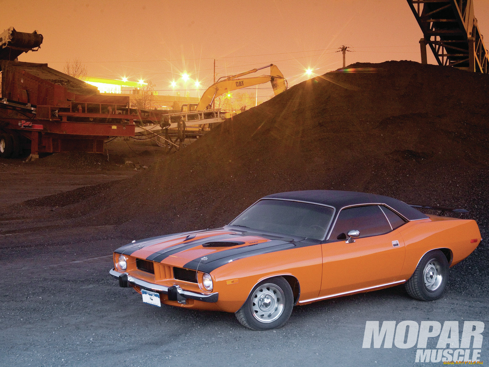 1974, plymouth, barracuda, автомобили