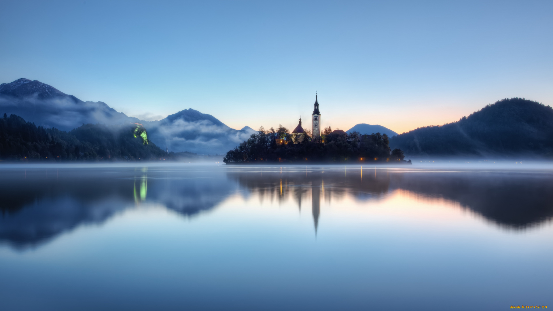 бледское, озеро, словения, города, блед, slovenia, lake, bled