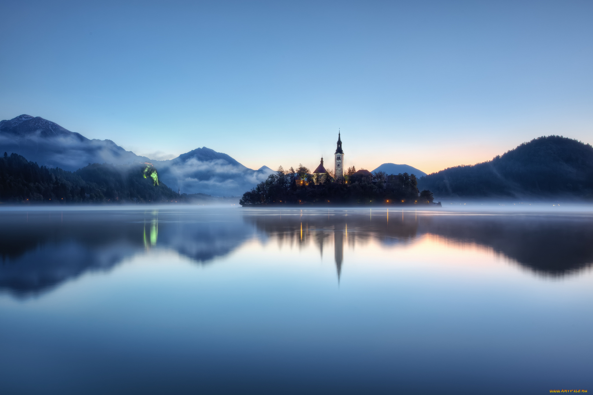 бледское, озеро, словения, города, блед, slovenia, lake, bled