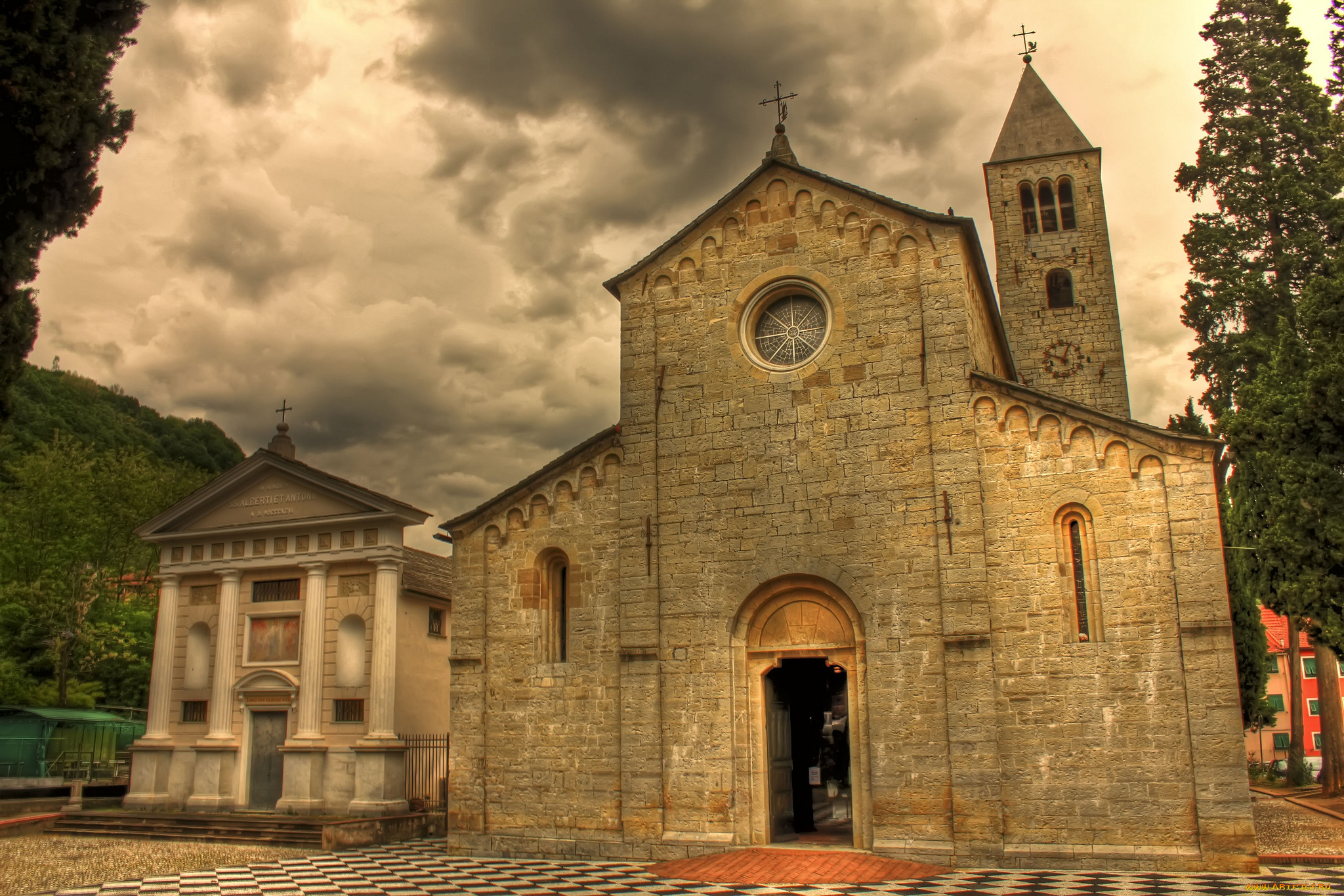 san, siro, di, struppa, church, genoa, italy, города, католические, соборы, костелы, аббатства, италия, генуя