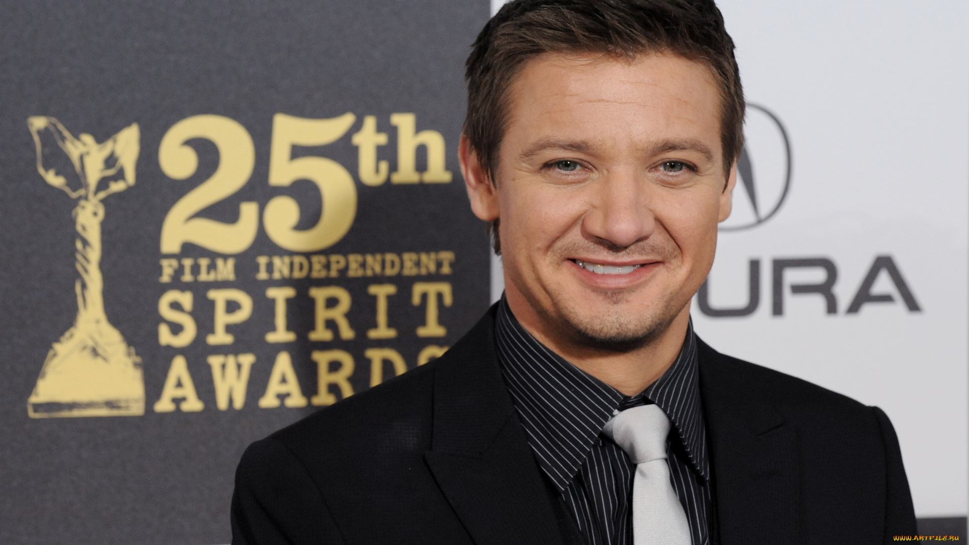 jeremy, renner, мужчины, улыбка, галстук