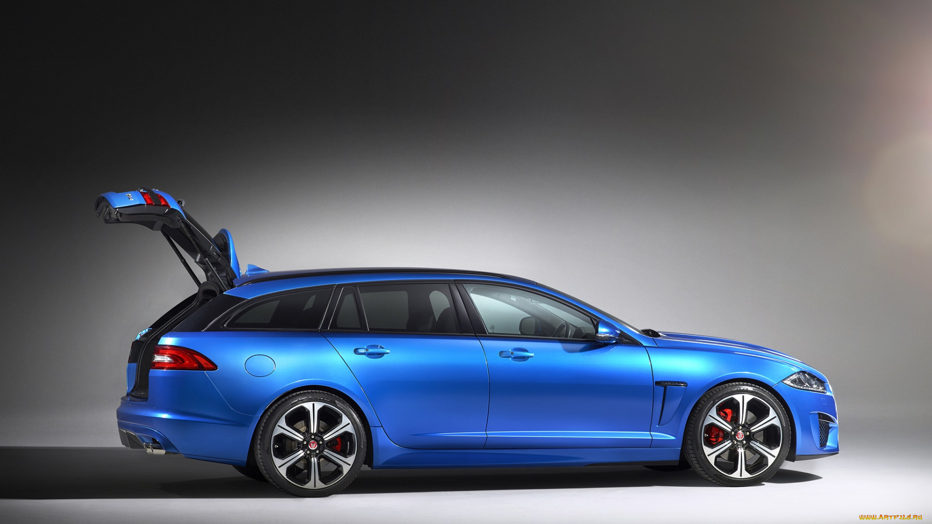 автомобили, jaguar, синий, 2014г, uk-spec, sportbrake, xfr-s