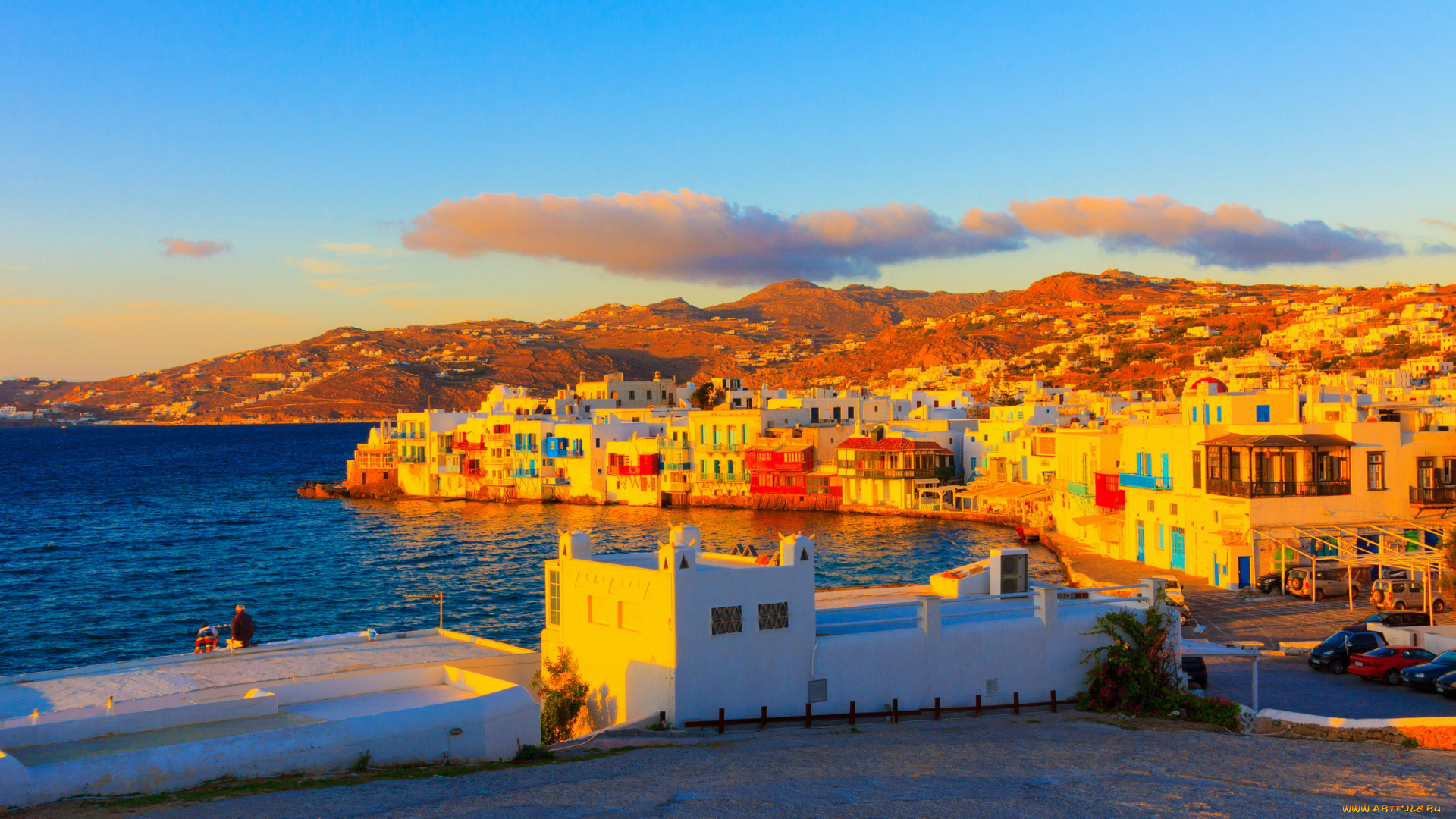 mykonos, , greece, города, -, улицы, , площади, , набережные, море, дома, греция, набережная