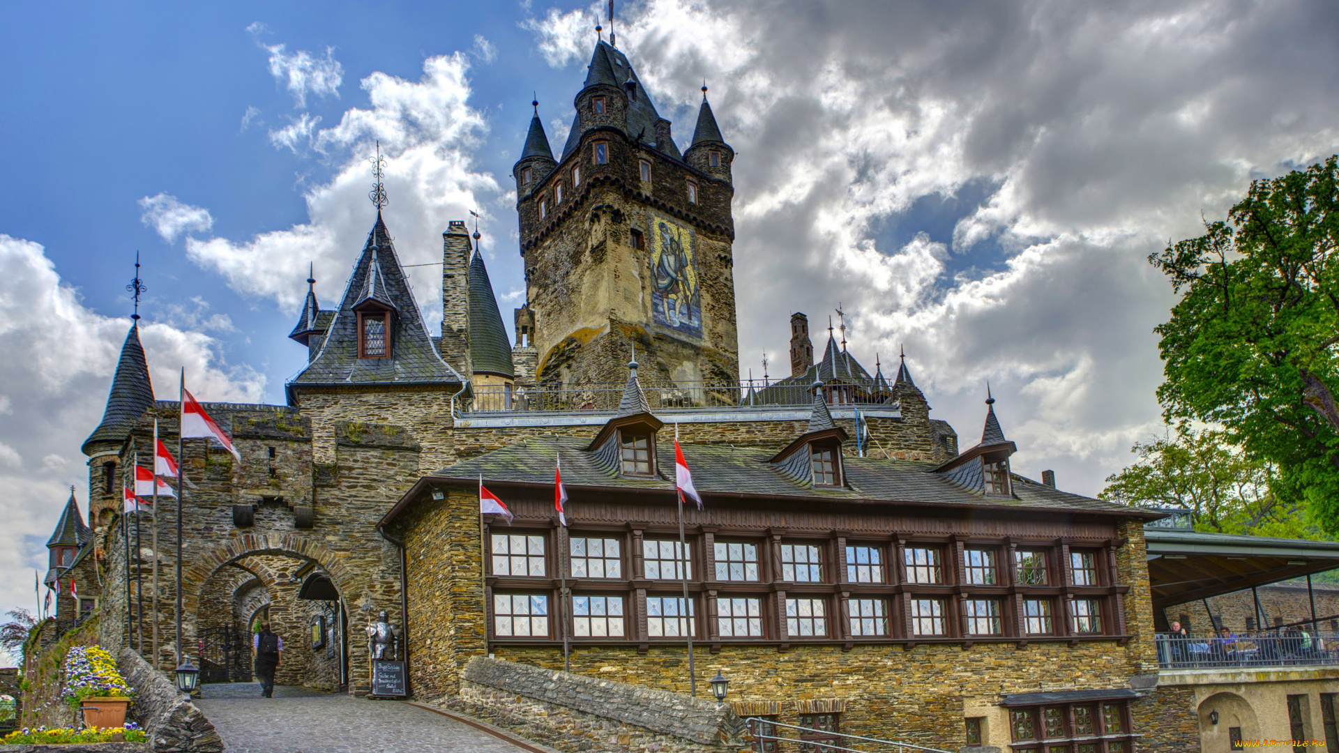 замок, кохем, германия, города, кохем, , германия, cochem, reichsburg, замок