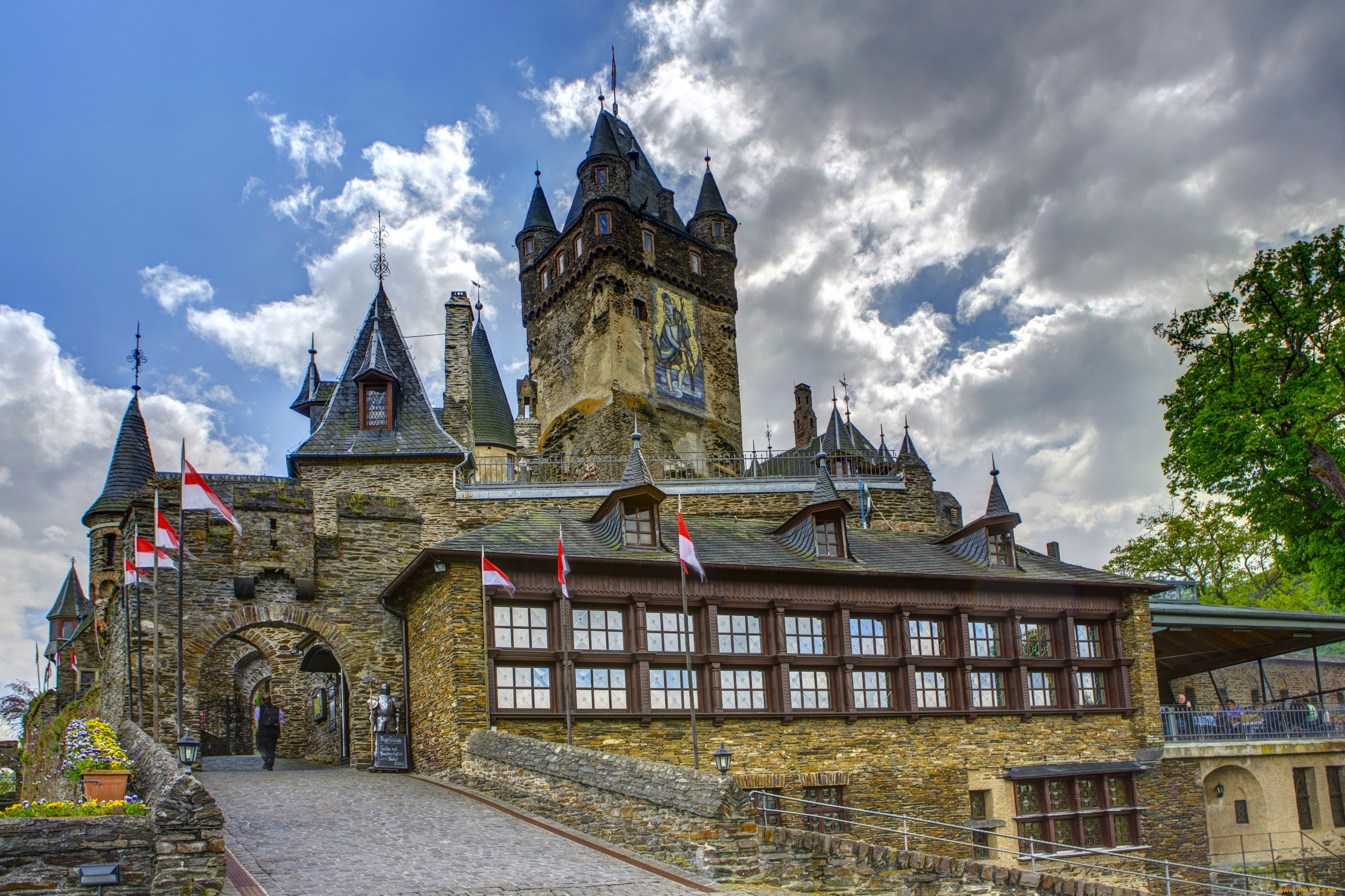 замок, кохем, германия, города, кохем, , германия, cochem, reichsburg, замок