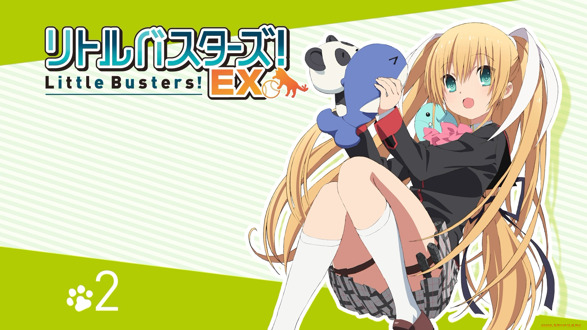 аниме, little, busters, девушка, взгляд, игрушки, little, busters, tokido, saya, tagme, artist