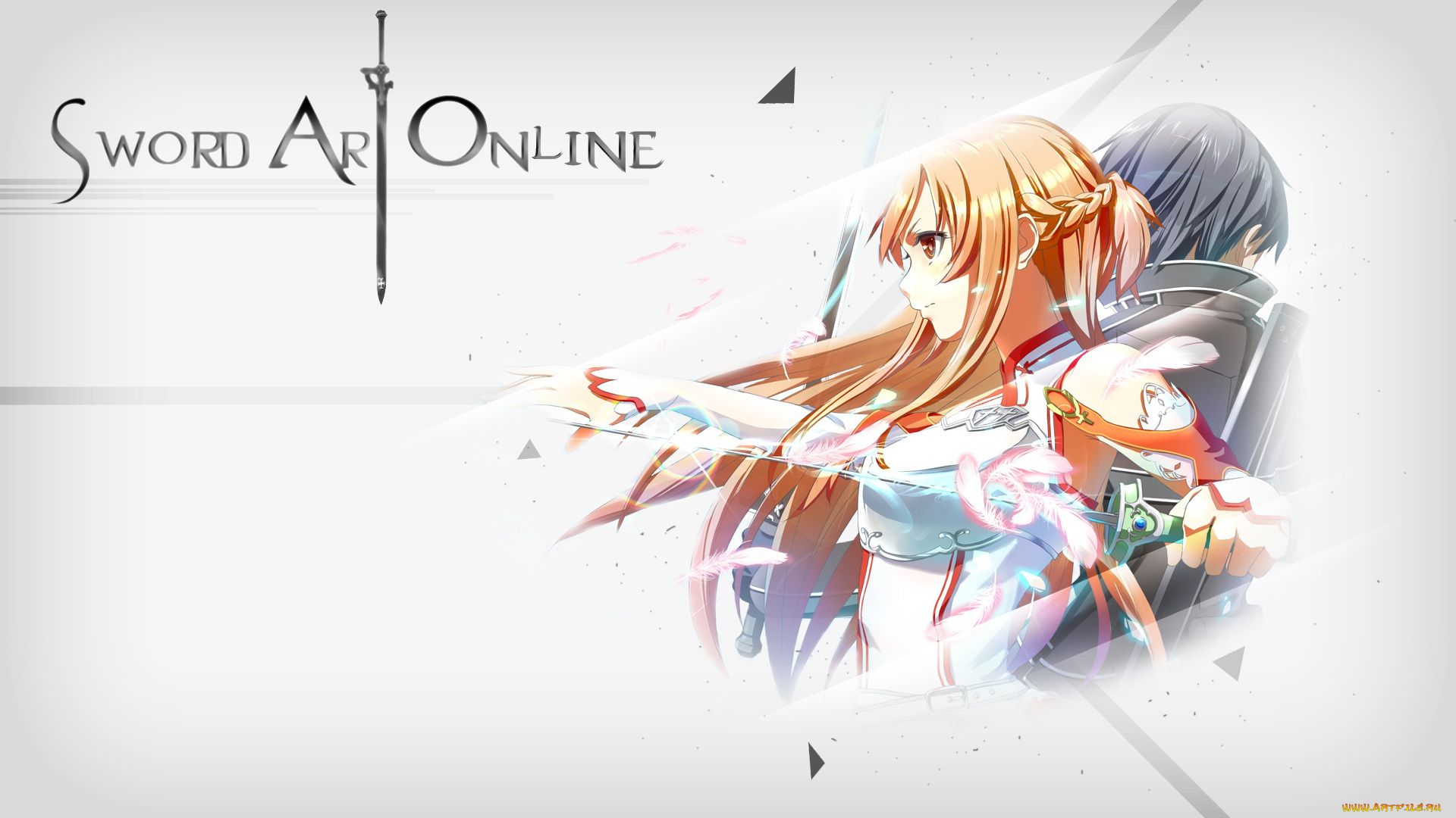 аниме, sword, art, online, yuuki, asuna, artist, tagme, kirigaya, kazuto, sword, art, online