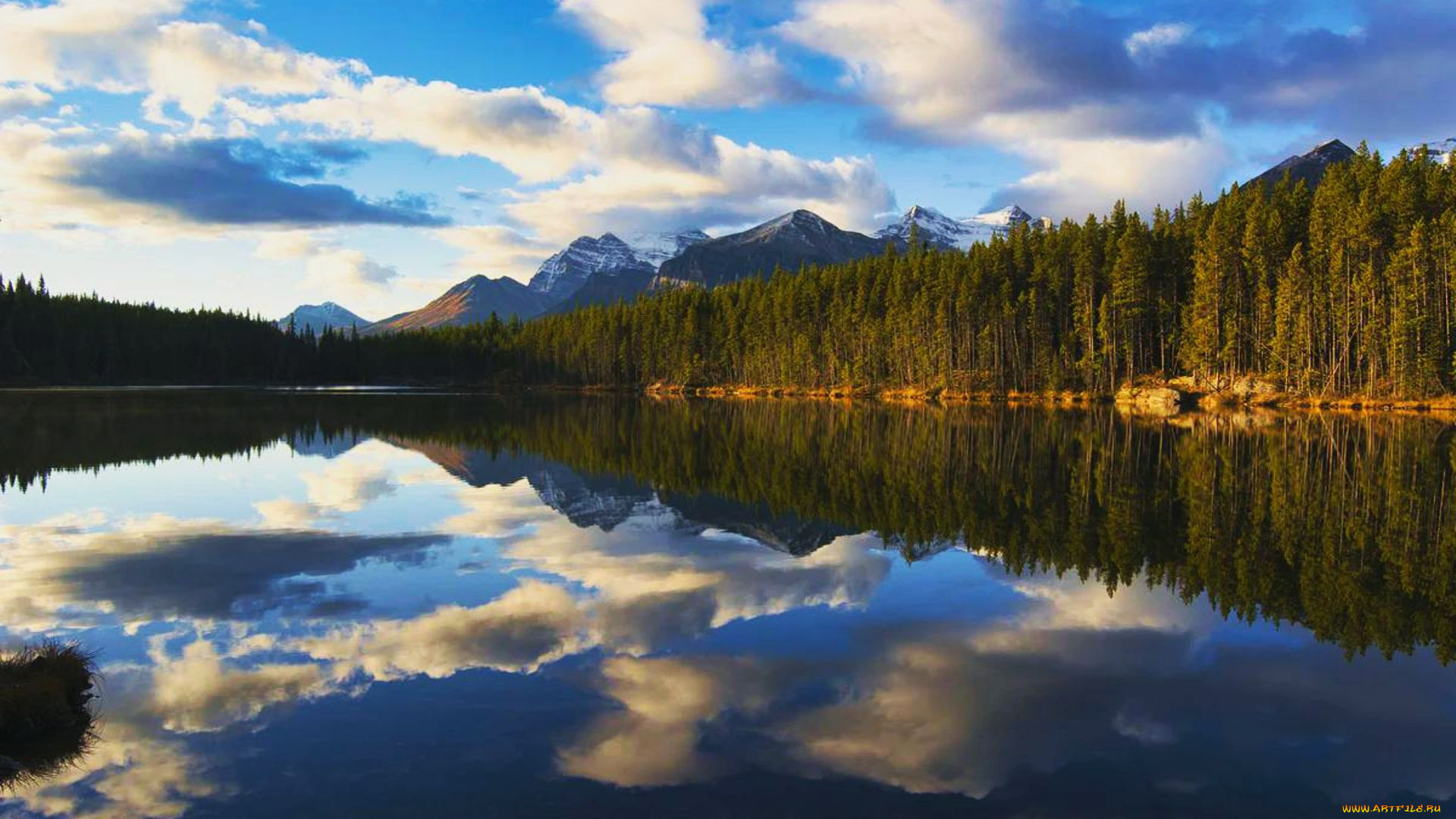 herbert, lake, banff, np, alberta, природа, реки, озера, herbert, lake, banff, np