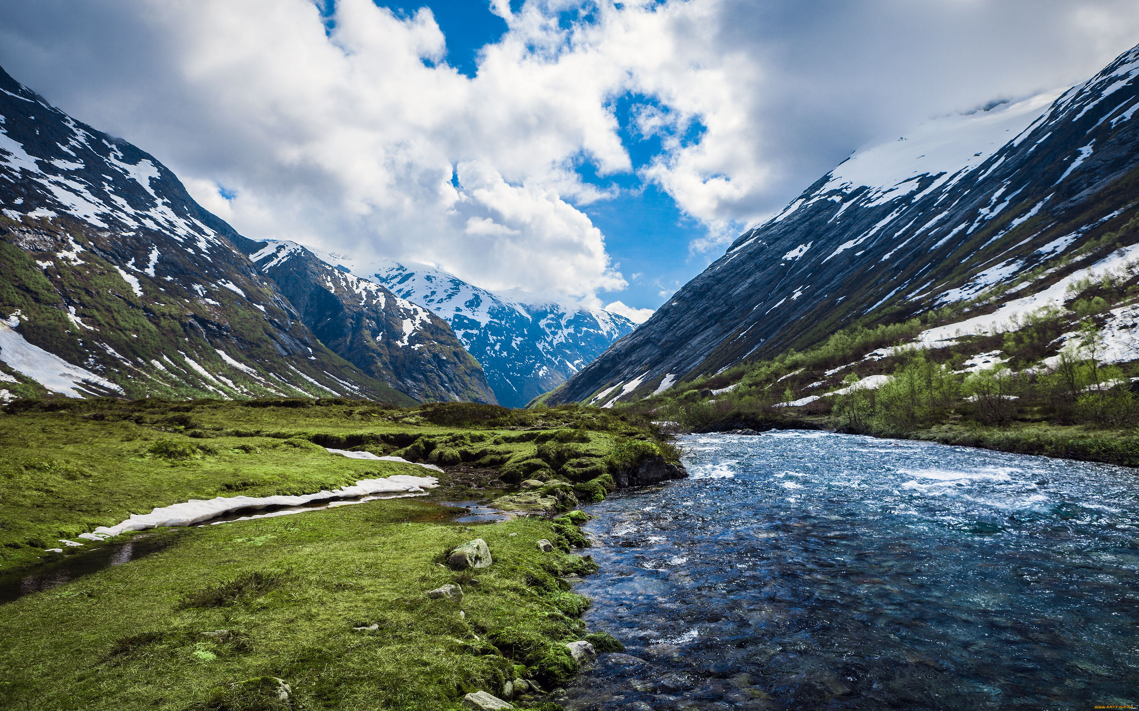 природа, реки, озера, норвегия, пейзаж, горы, река, norway