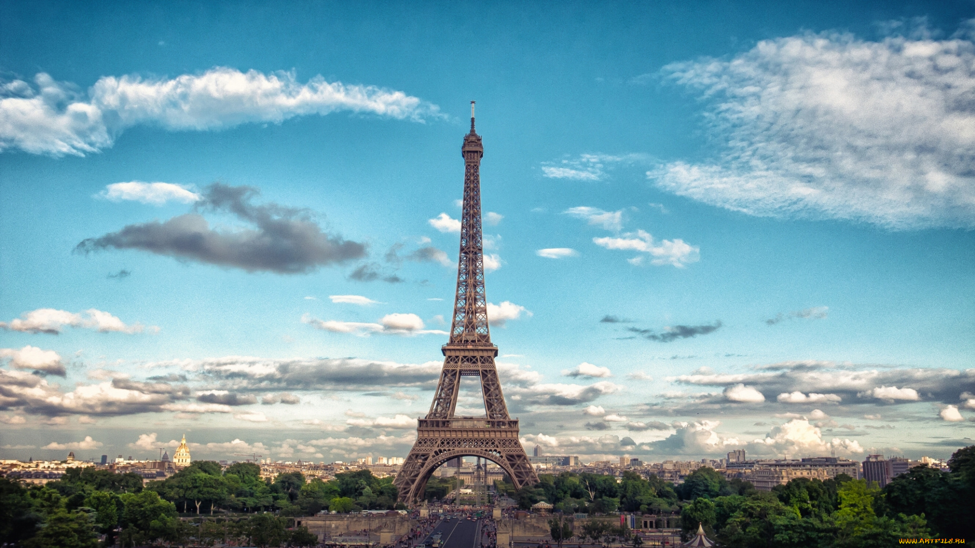 paris, france, города, париж, франция, панорама, eiffel, tower, эйфелева, башня