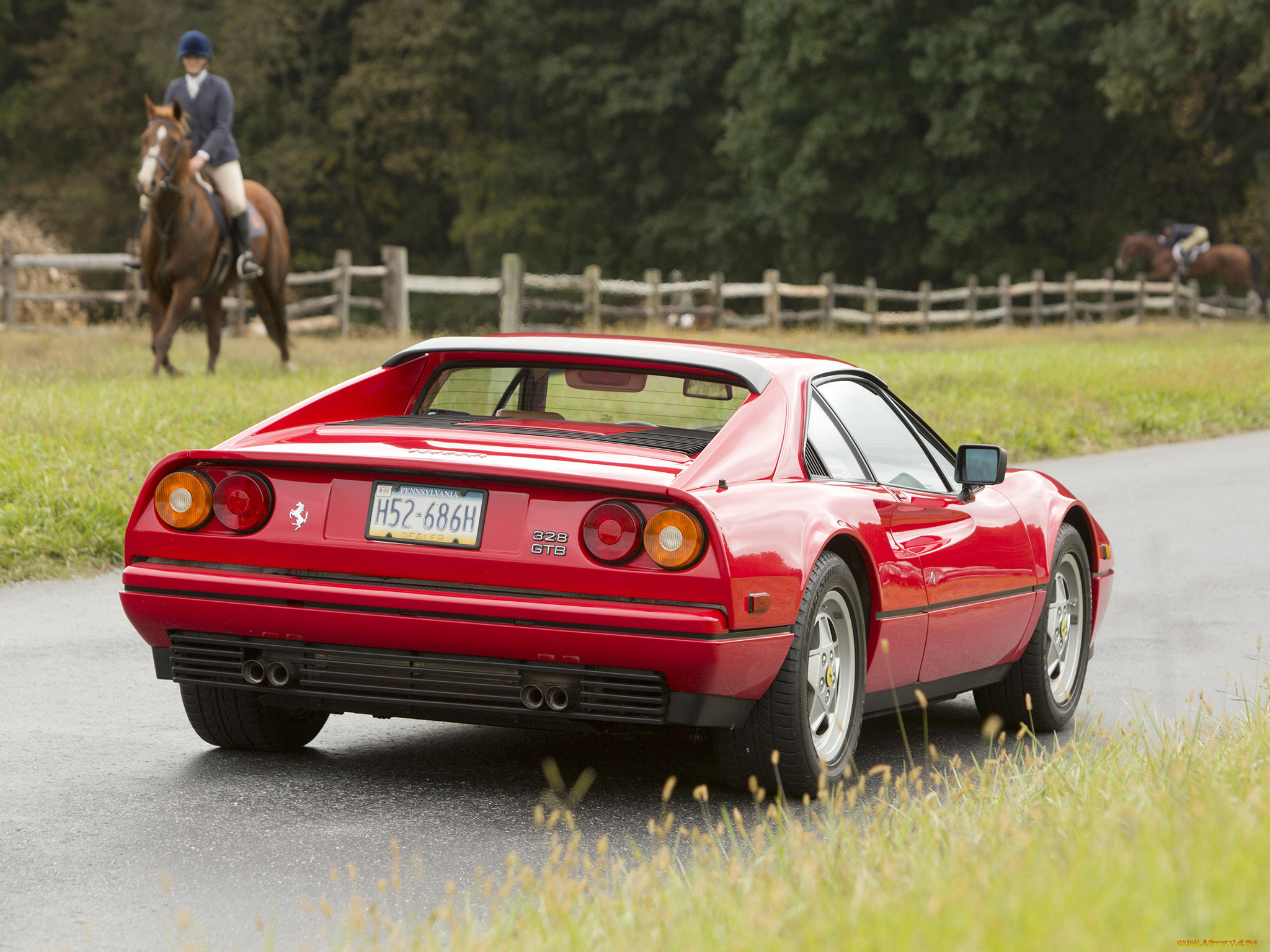 автомобили, ferrari, красный, us-spec, gtb, 328