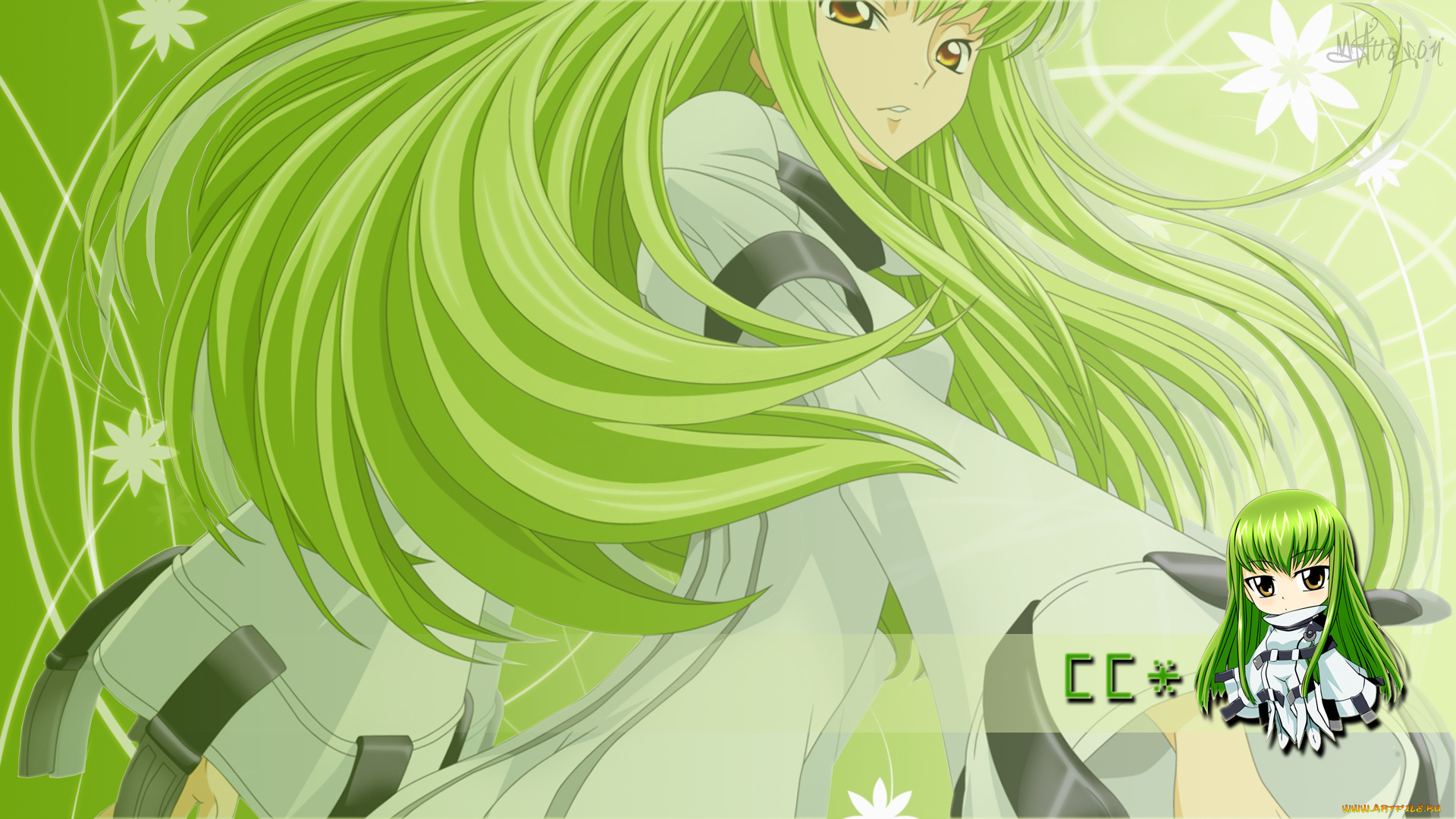 аниме, code, geass, фон, взгляд, девушка