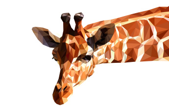 Картинка векторная+графика животные+ animals жираф