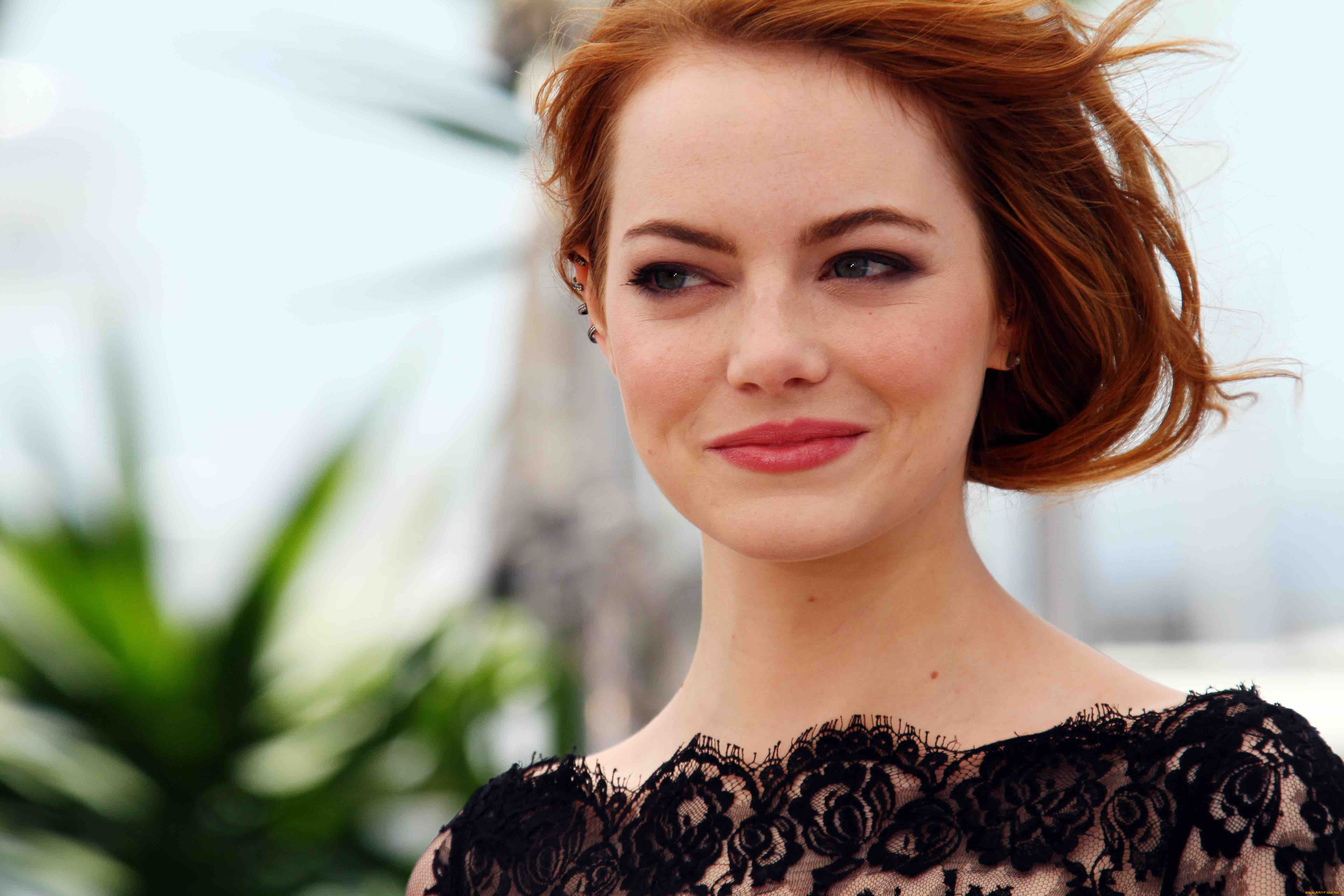 девушки, emma, stone, эмма, стоун, актриса, рыжая, улыбка, лицо