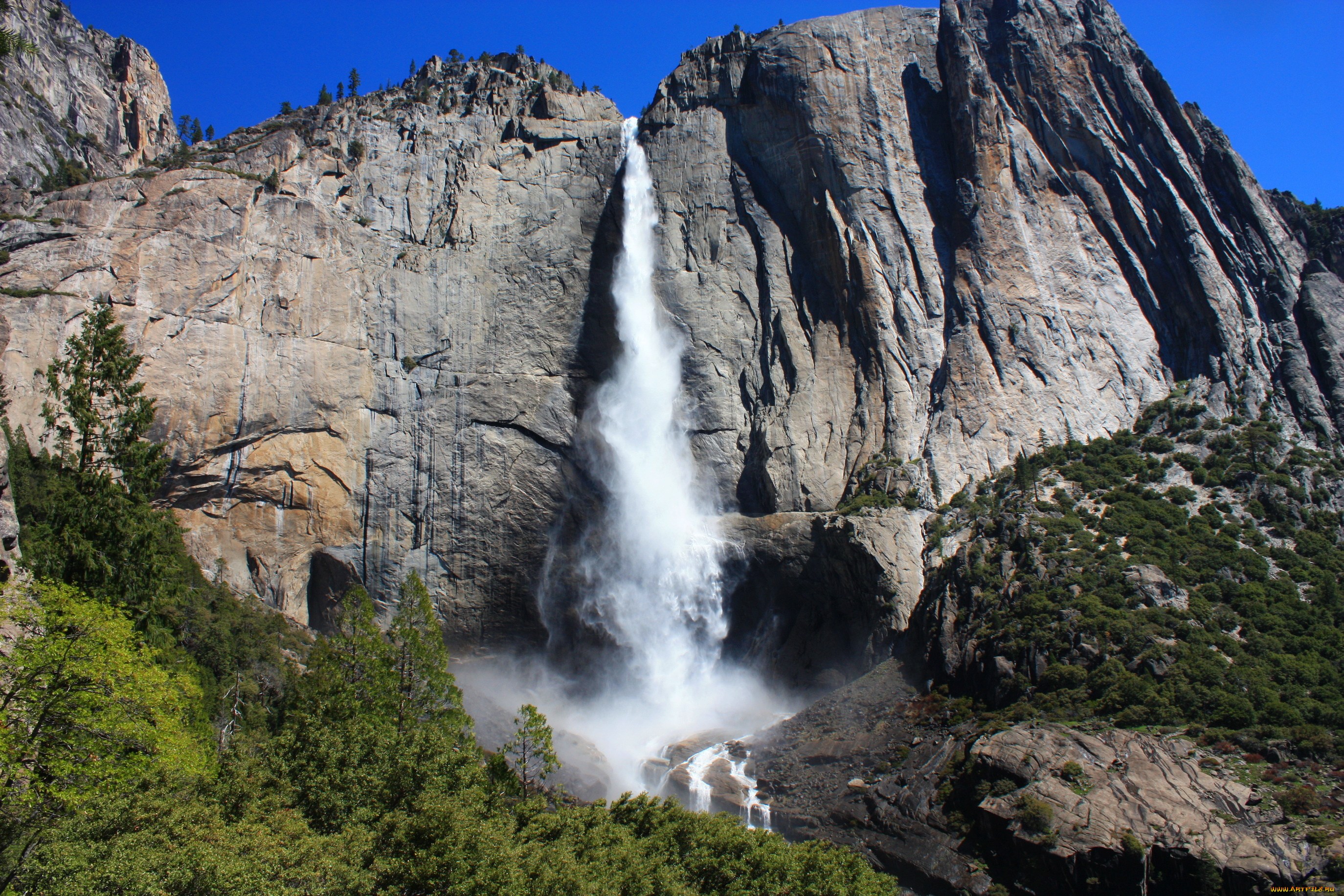 природа, водопады, национальный, парк, йосемити, yosemite, national, park, сша, камни, скалы, горы, калифорния