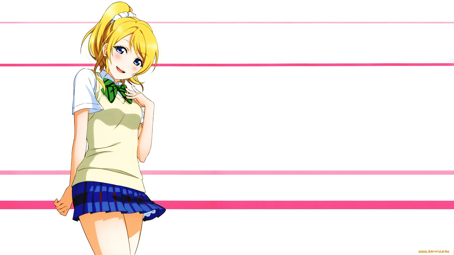 аниме, love, live, , school, idol, project, фон, взгляд, девушка