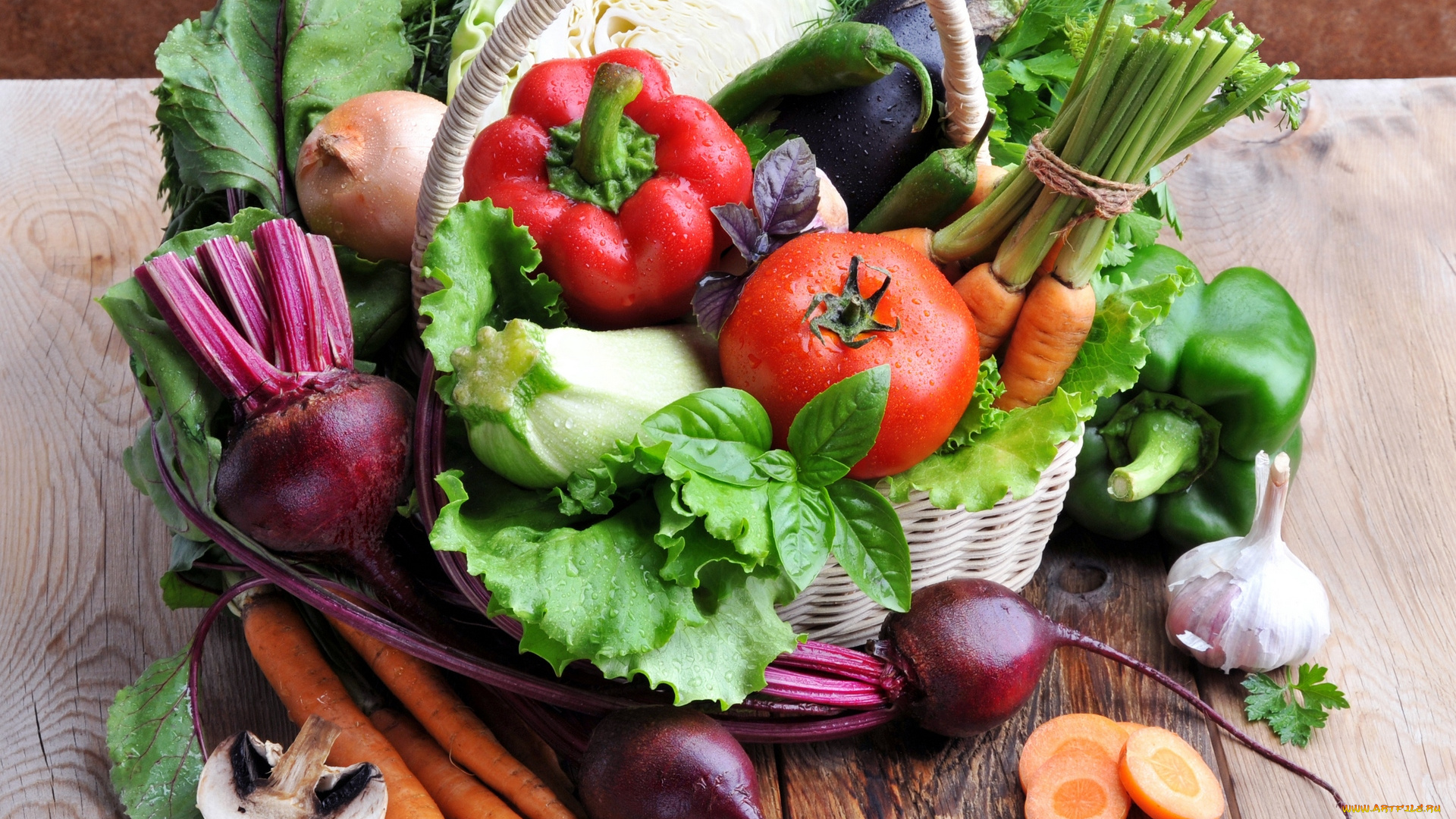 еда, овощи, перец, помидор, чеснок, свекла, морковь