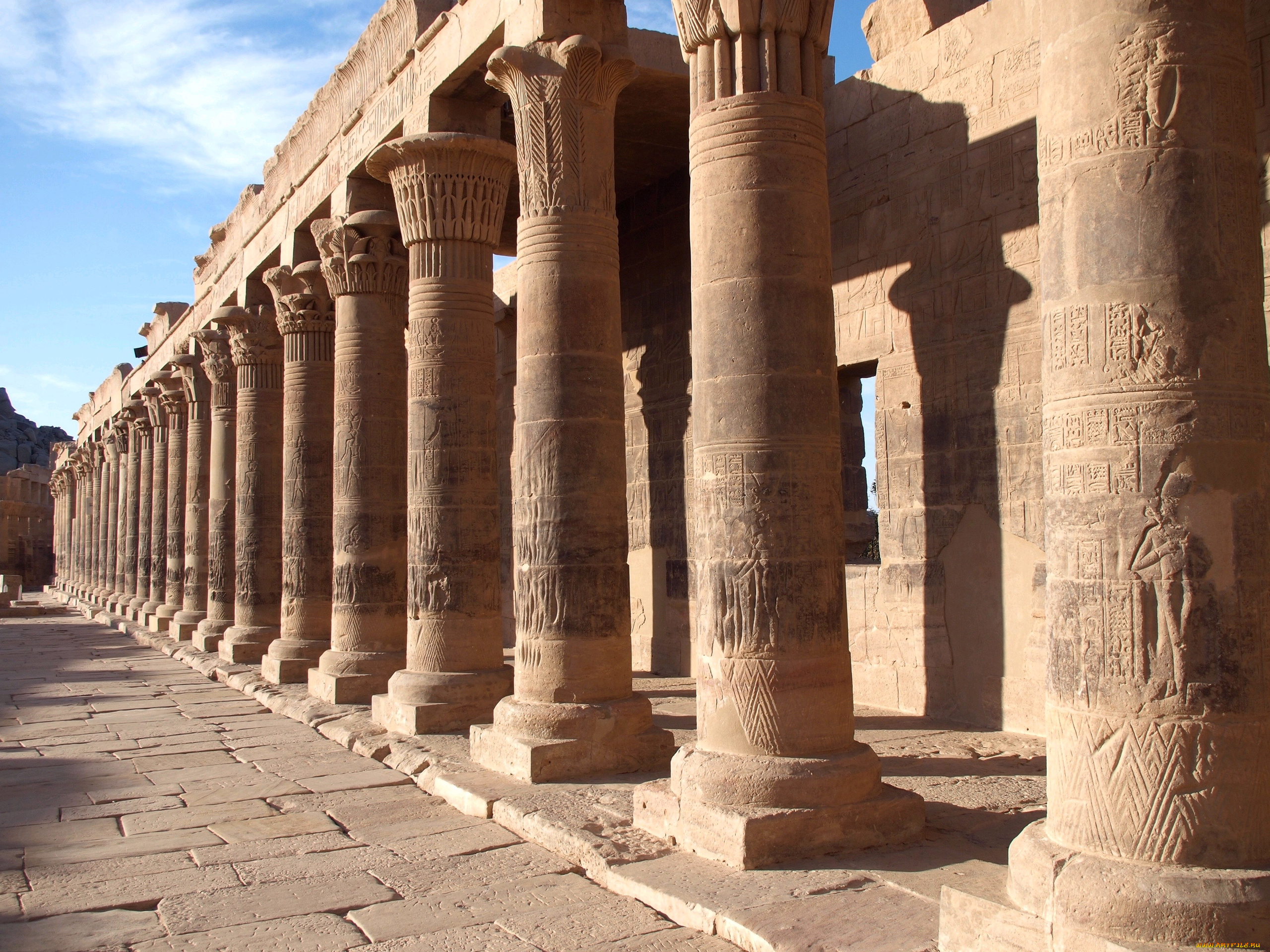 города, исторические, архитектурные, памятники, древний, египет